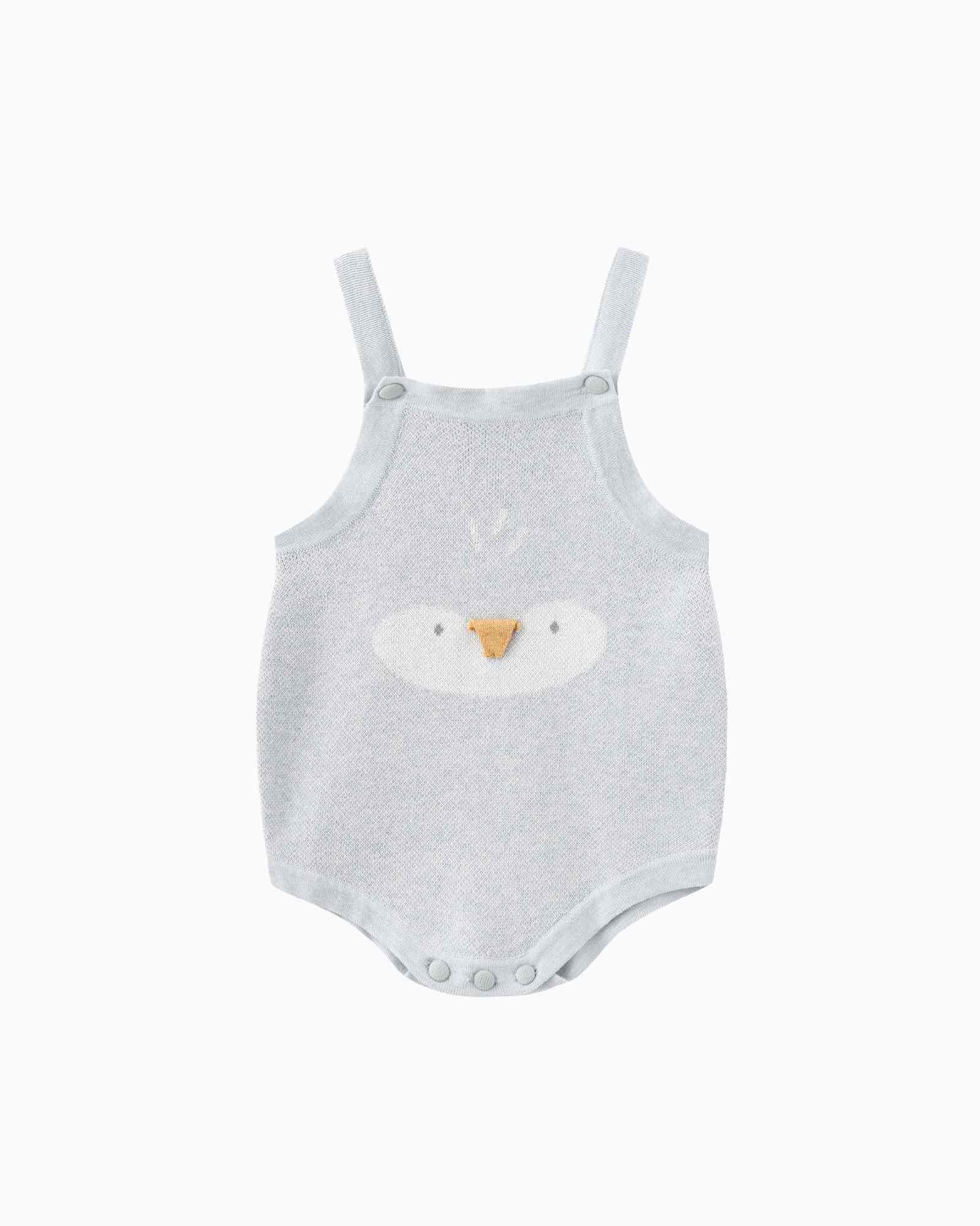 PNW Baby Gathered Button Romper- Pinecones main image 1