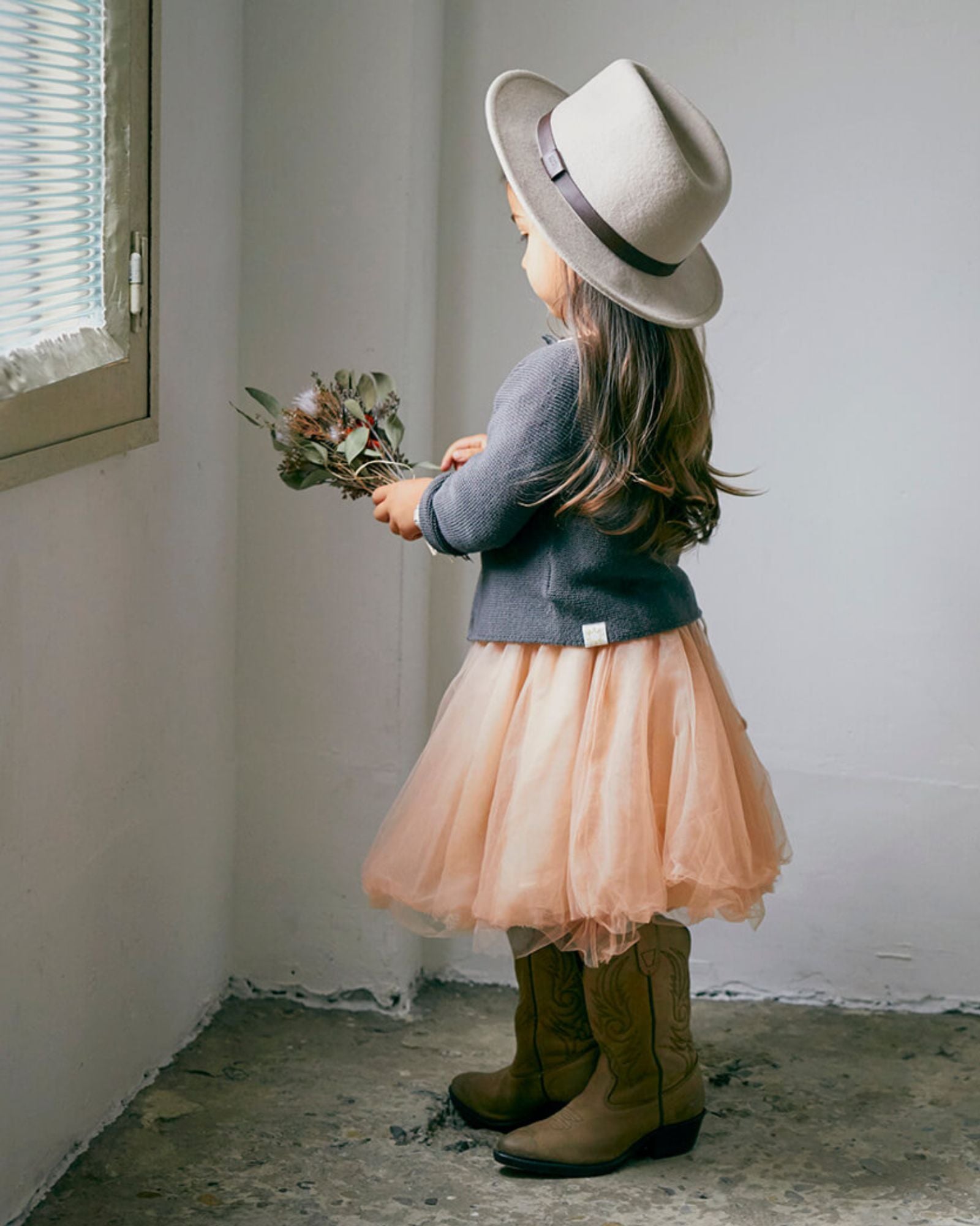 2-way Tutu Skirt Dress - Peony