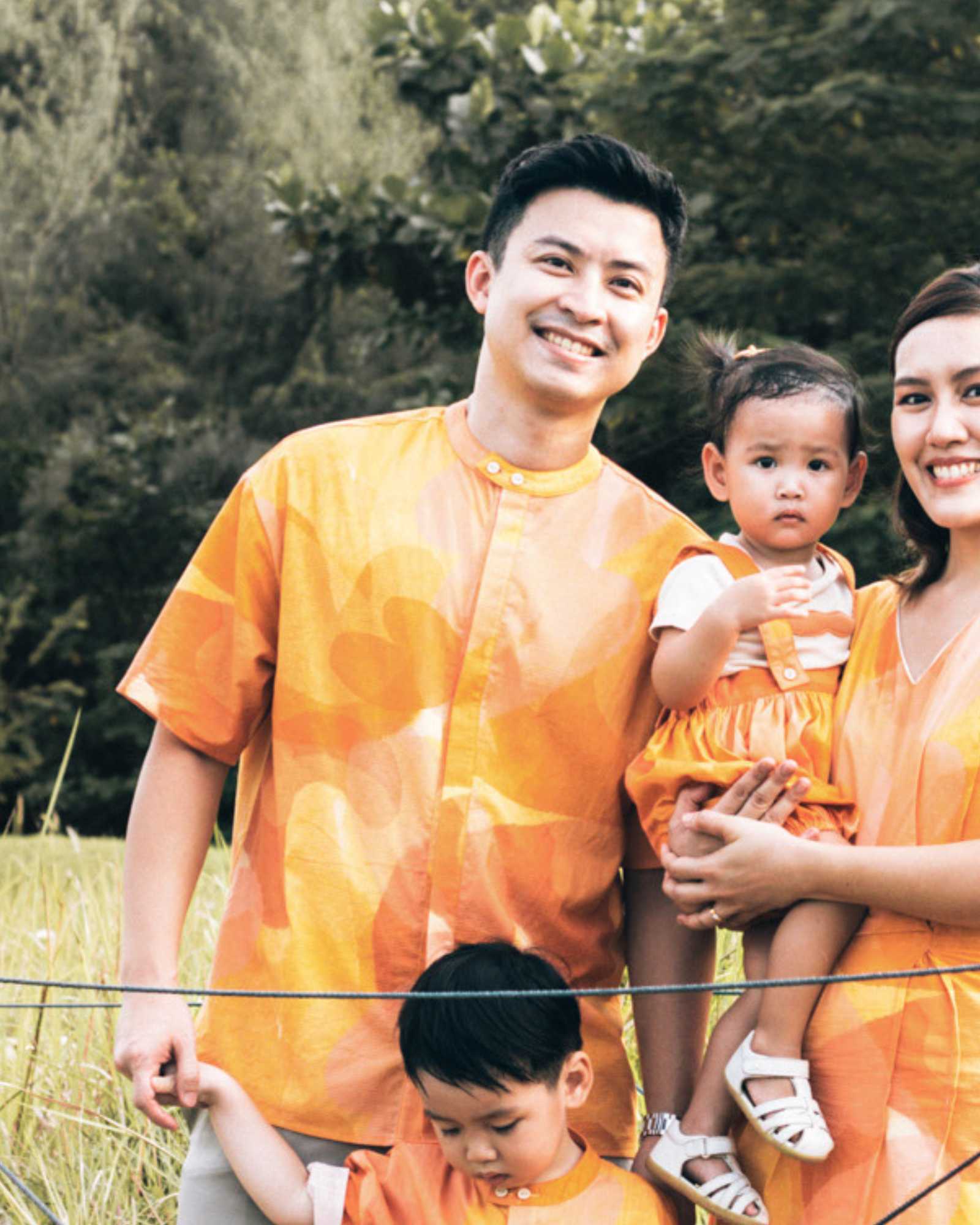 Golden Blossom Dads Collar Shirt