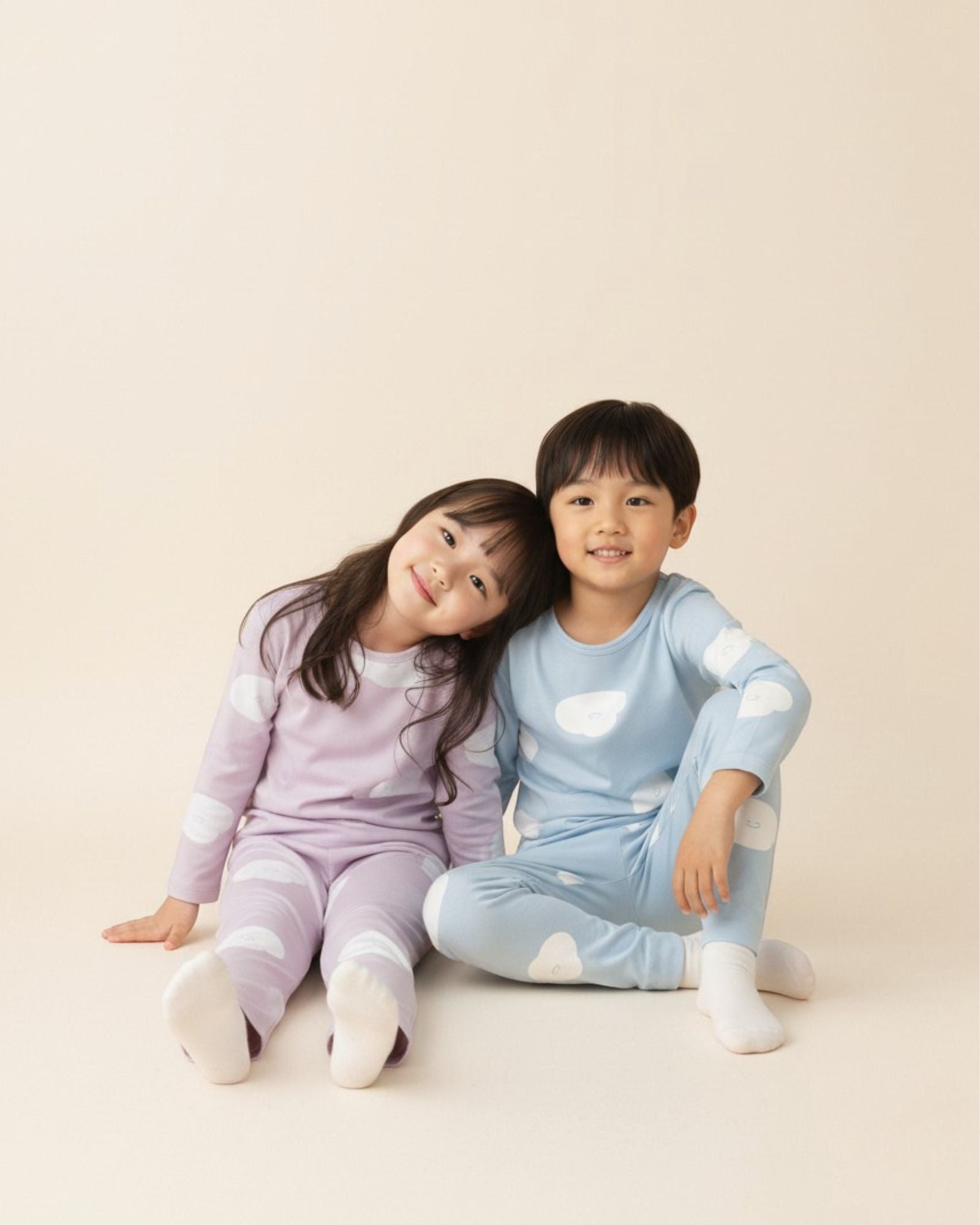 Autumn Cloud Pyjamas Set - Dusk Blue