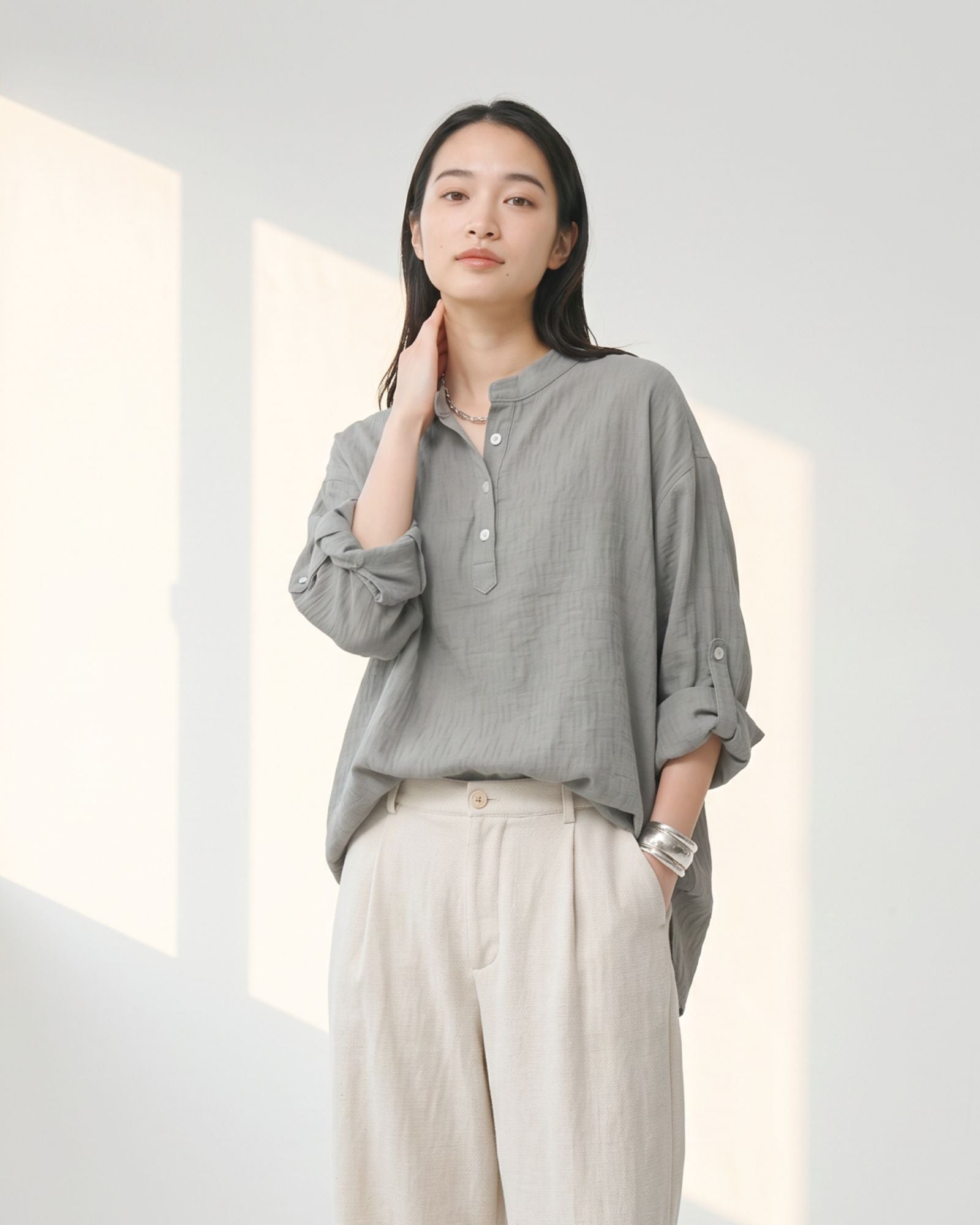 Pre-order: Breeze Collar Adults Shirt - Slate