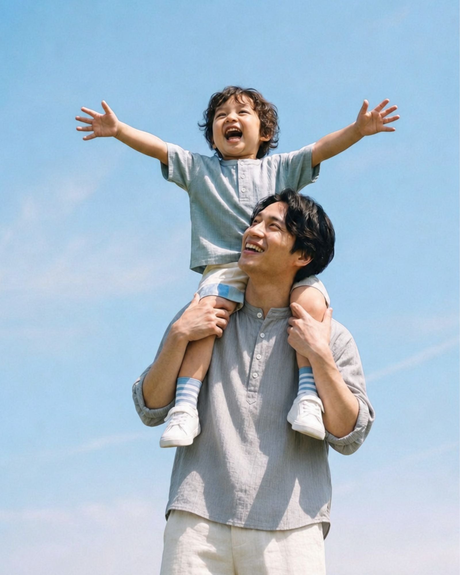 Breeze Collar Kids Shirt - Sky