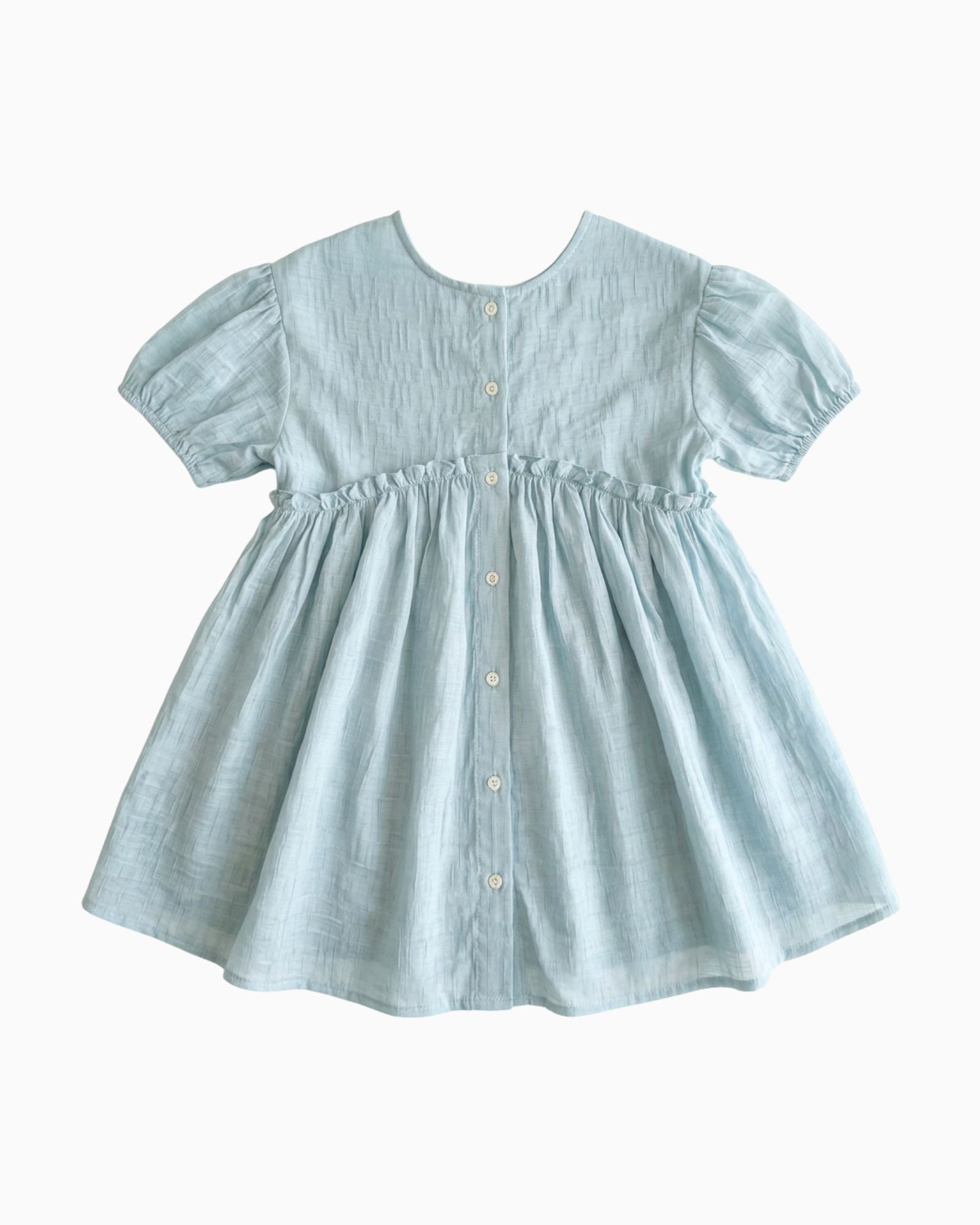 Pre-order: Breeze Reversible Girls Dress - Sky
