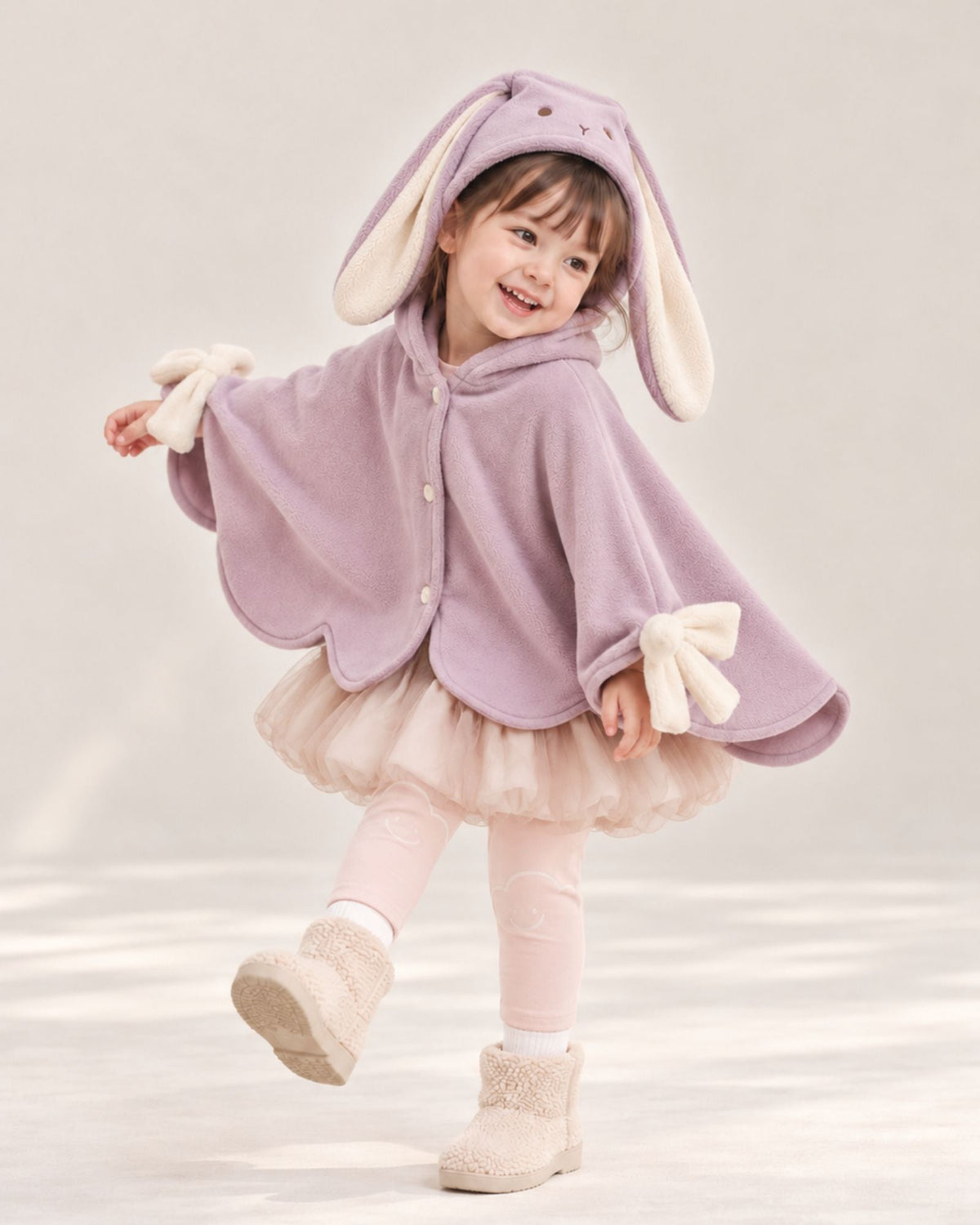 Pre-order: Bunny Bow Fleece Cape