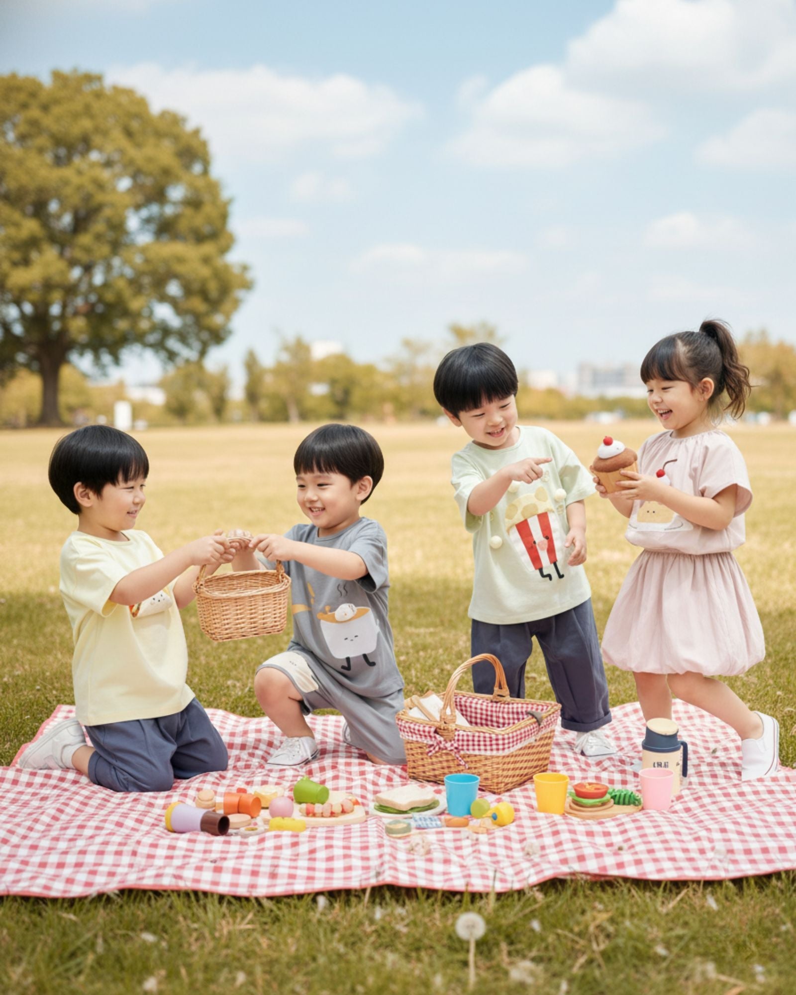 Cherry Top Pudding Cropped Kids Tee