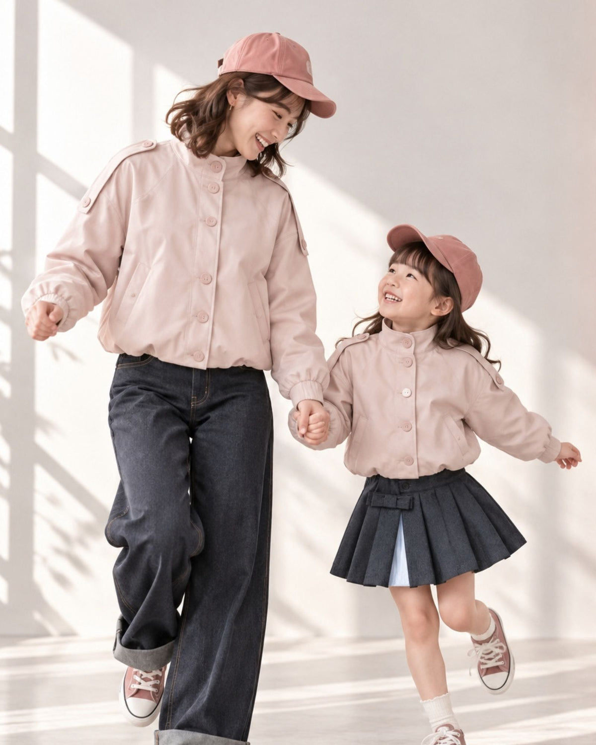 Cropped Balloon Trench Coat (Kids & Adults)