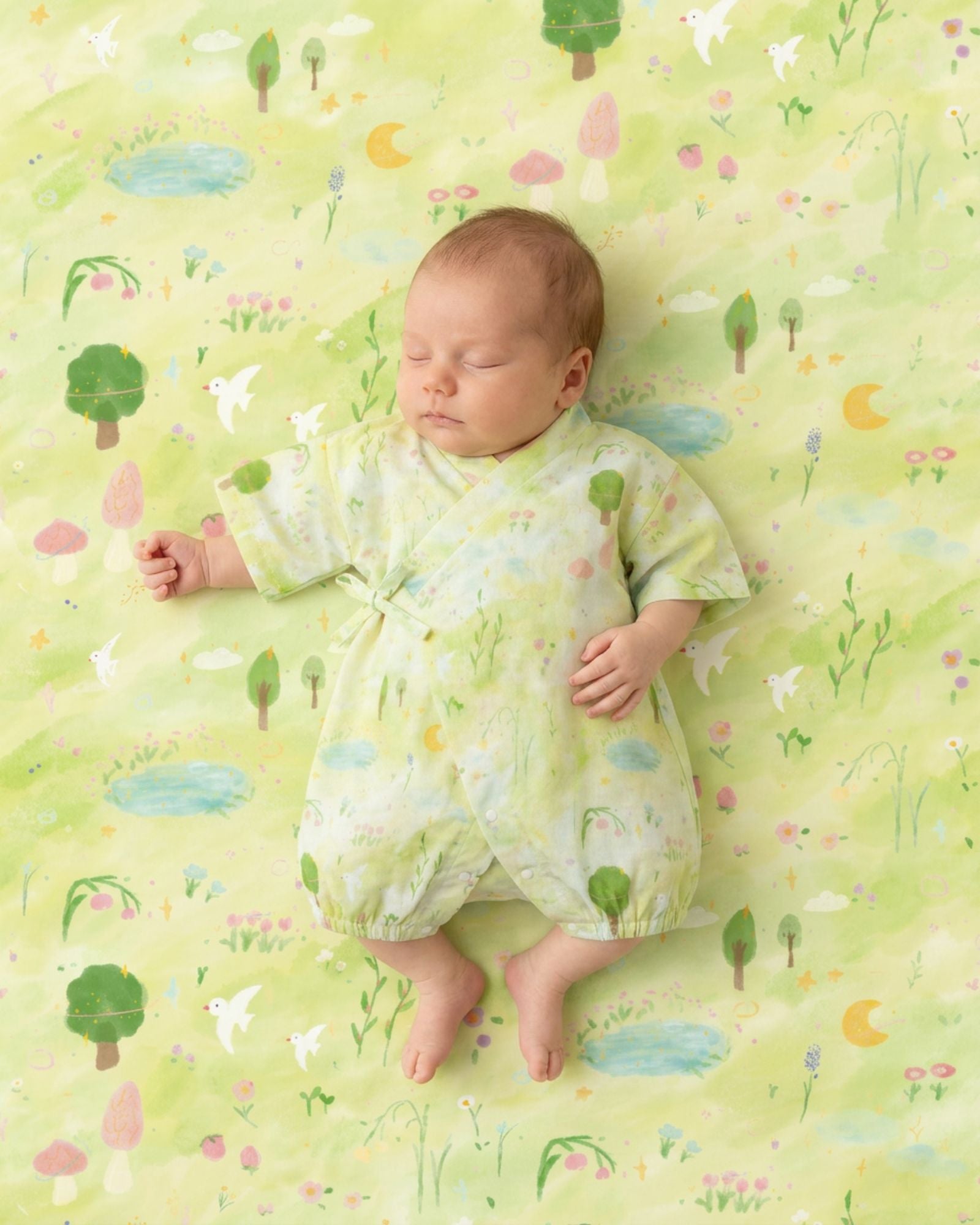 Garden of Gentle Dreams Baby Kimono