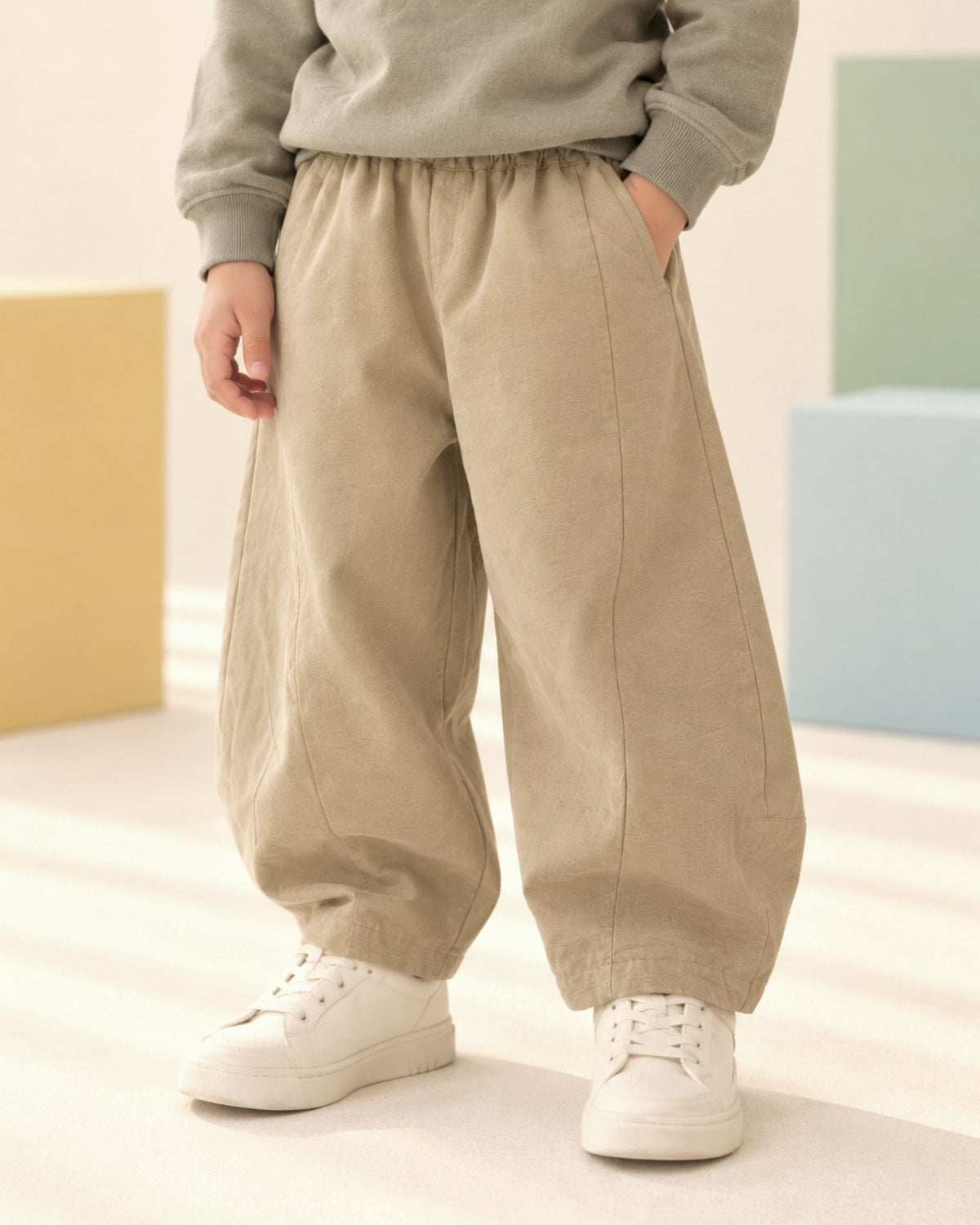 Pre-order: Khaki Balloon Kids Pants