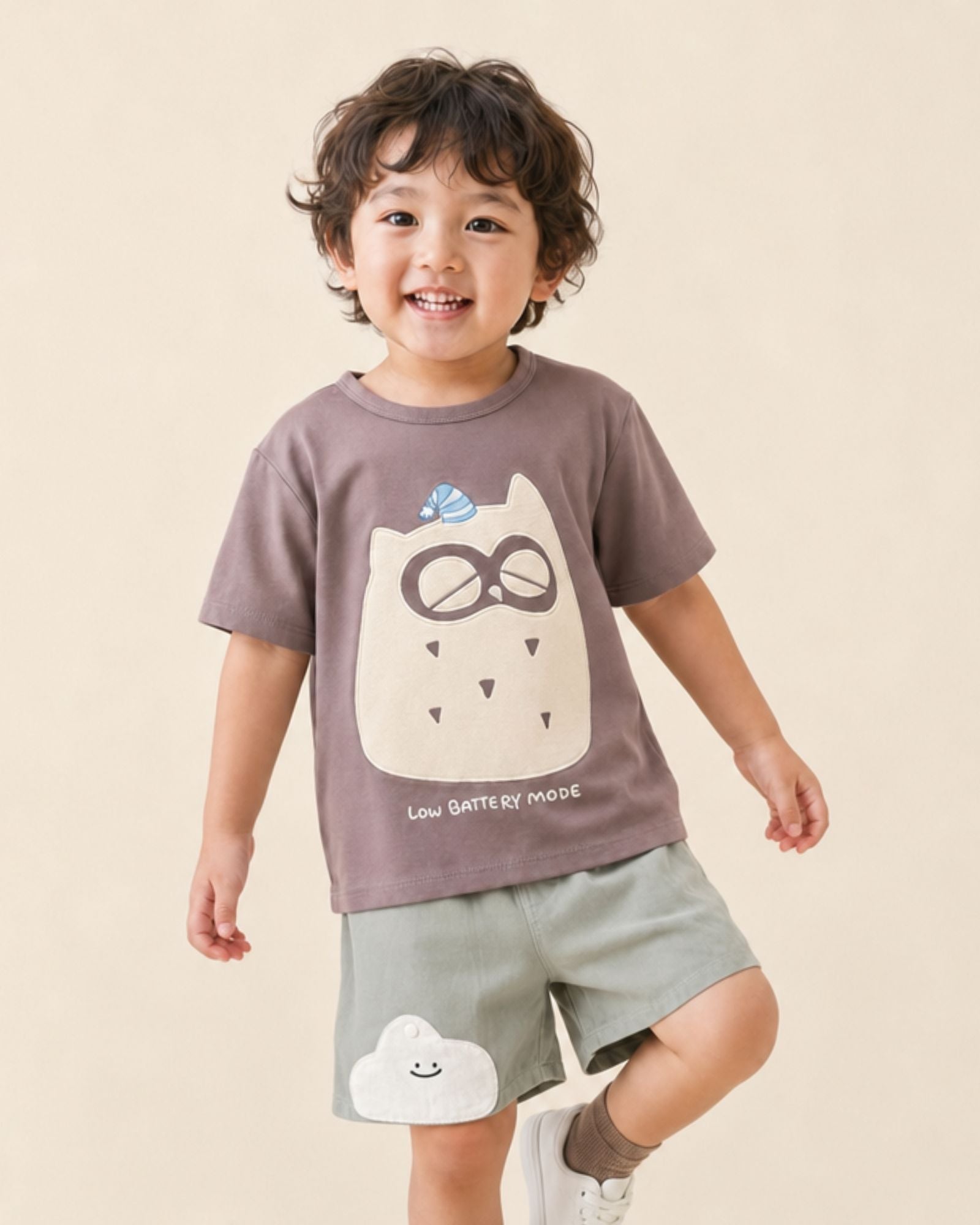 Pre-order: Low Battery Mode Owl Kids Tee