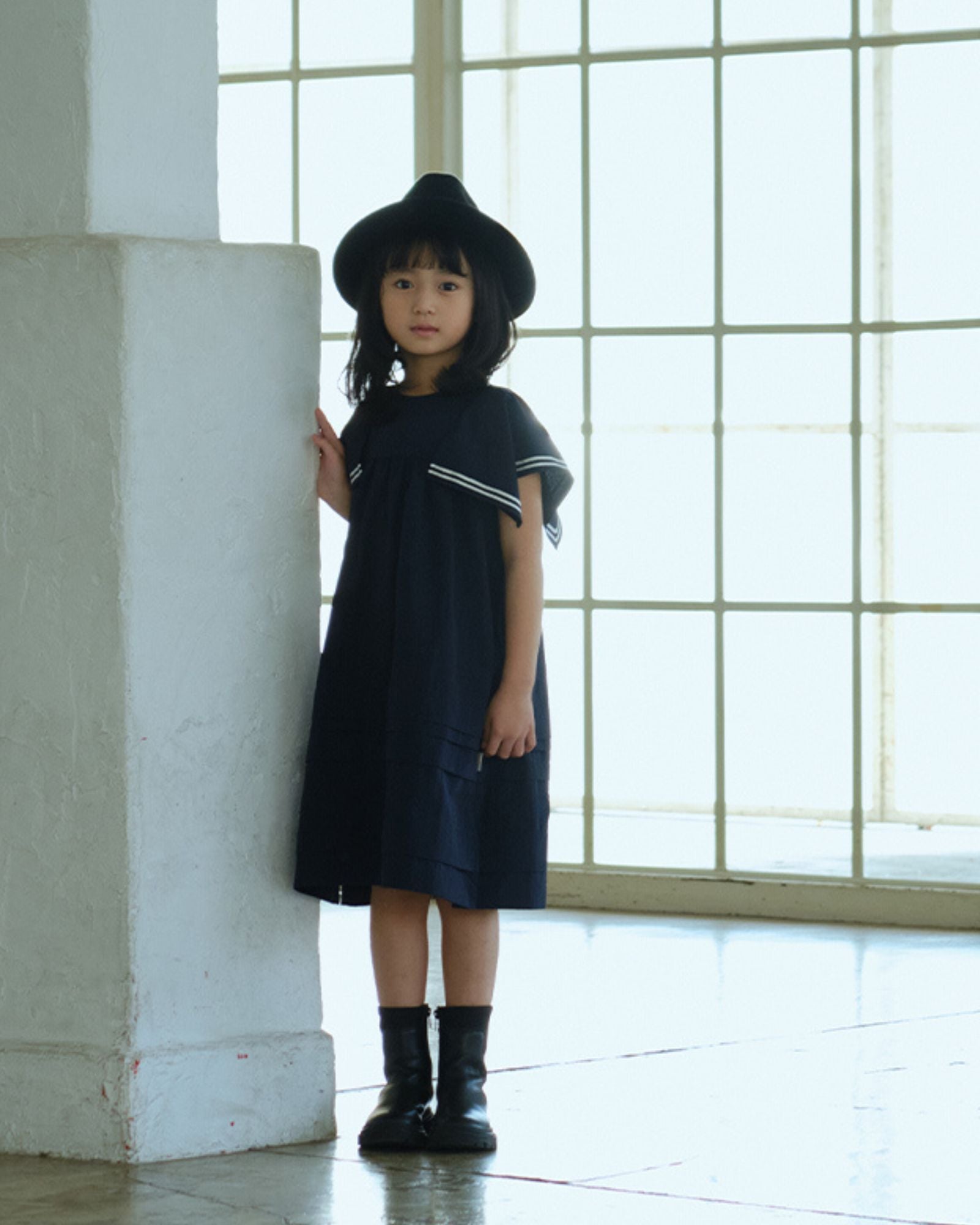 Mess-free Sailor Dress - Navy