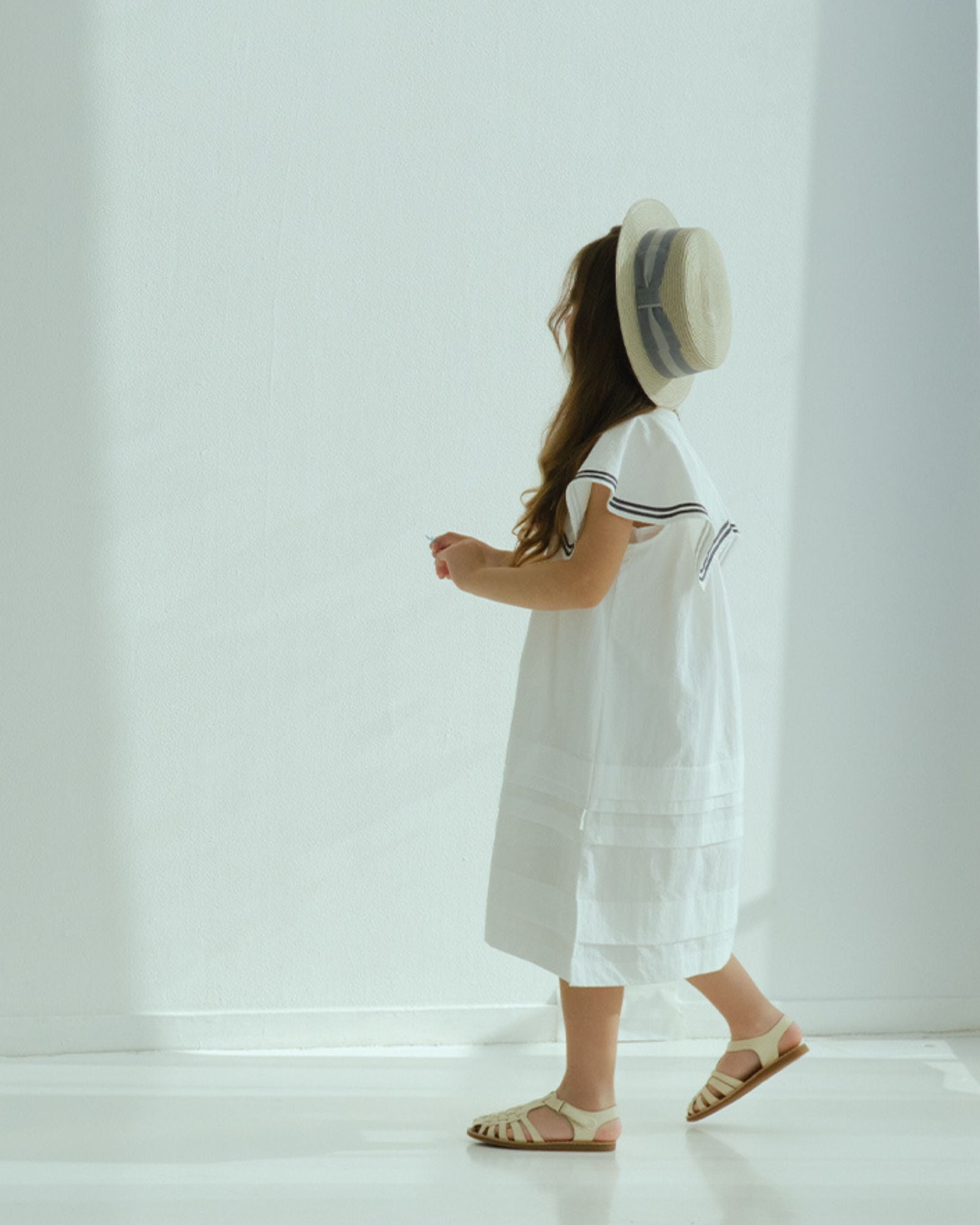 Mess-free Sailor Dress - White