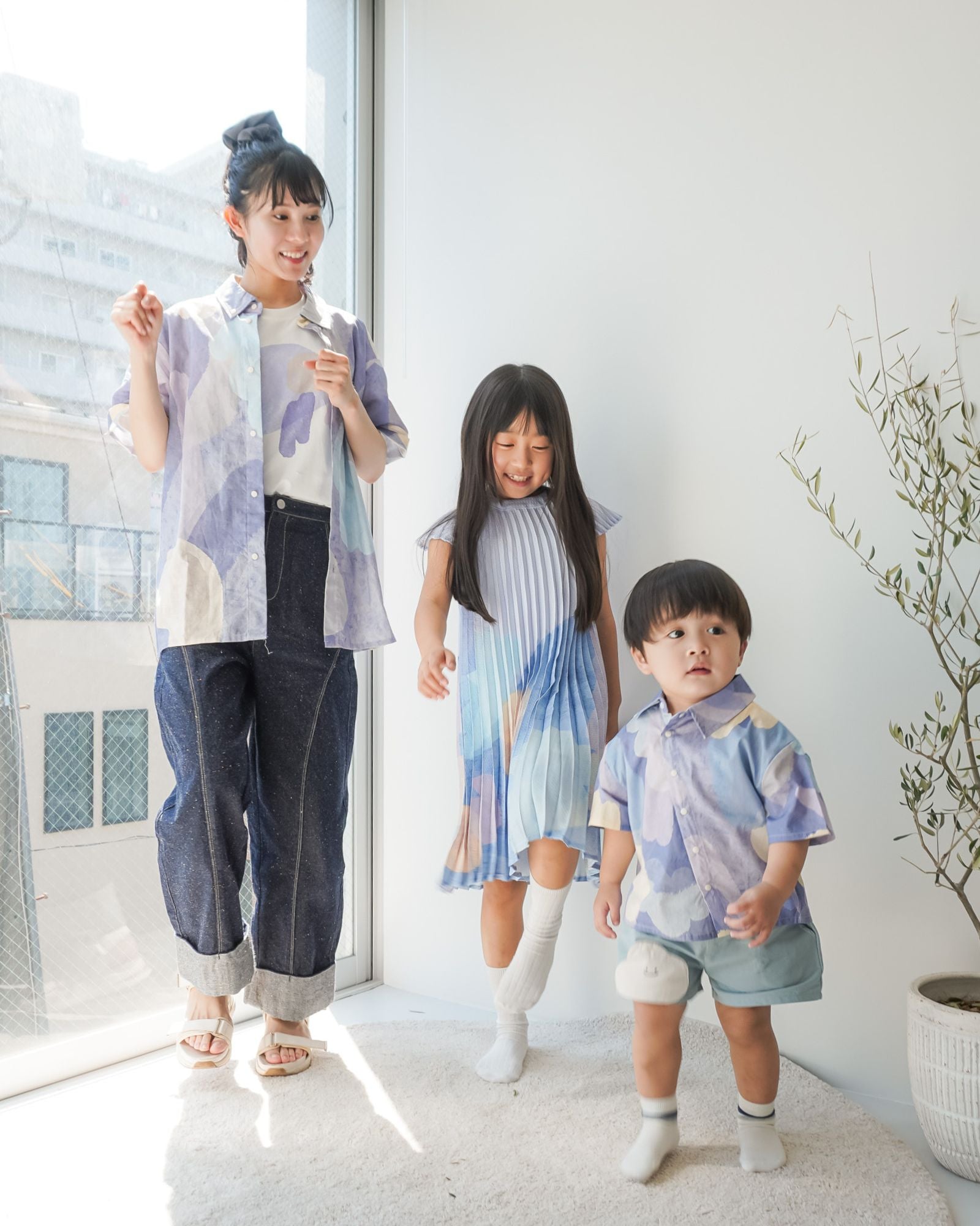 Moonlit Glow Butterfly Pleated Girls Dress