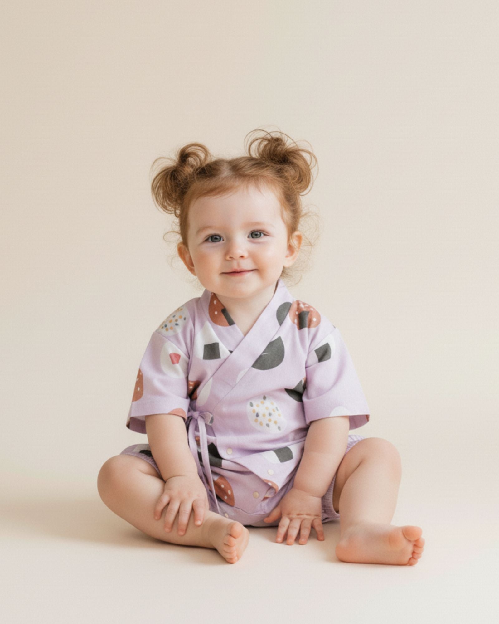 Back Order: Oishii Sushi Baby Kimono - Lilac