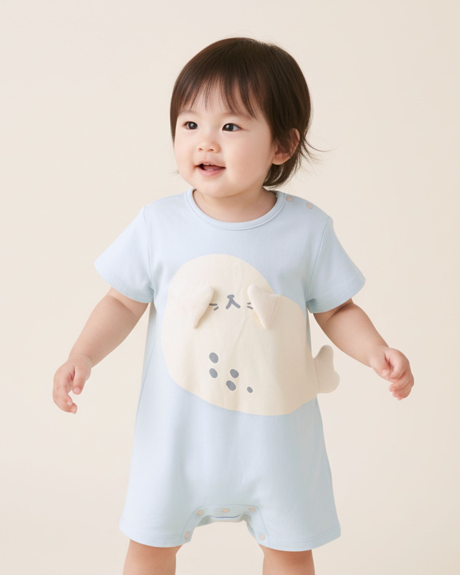 Peekaboo Seal Baby Romper