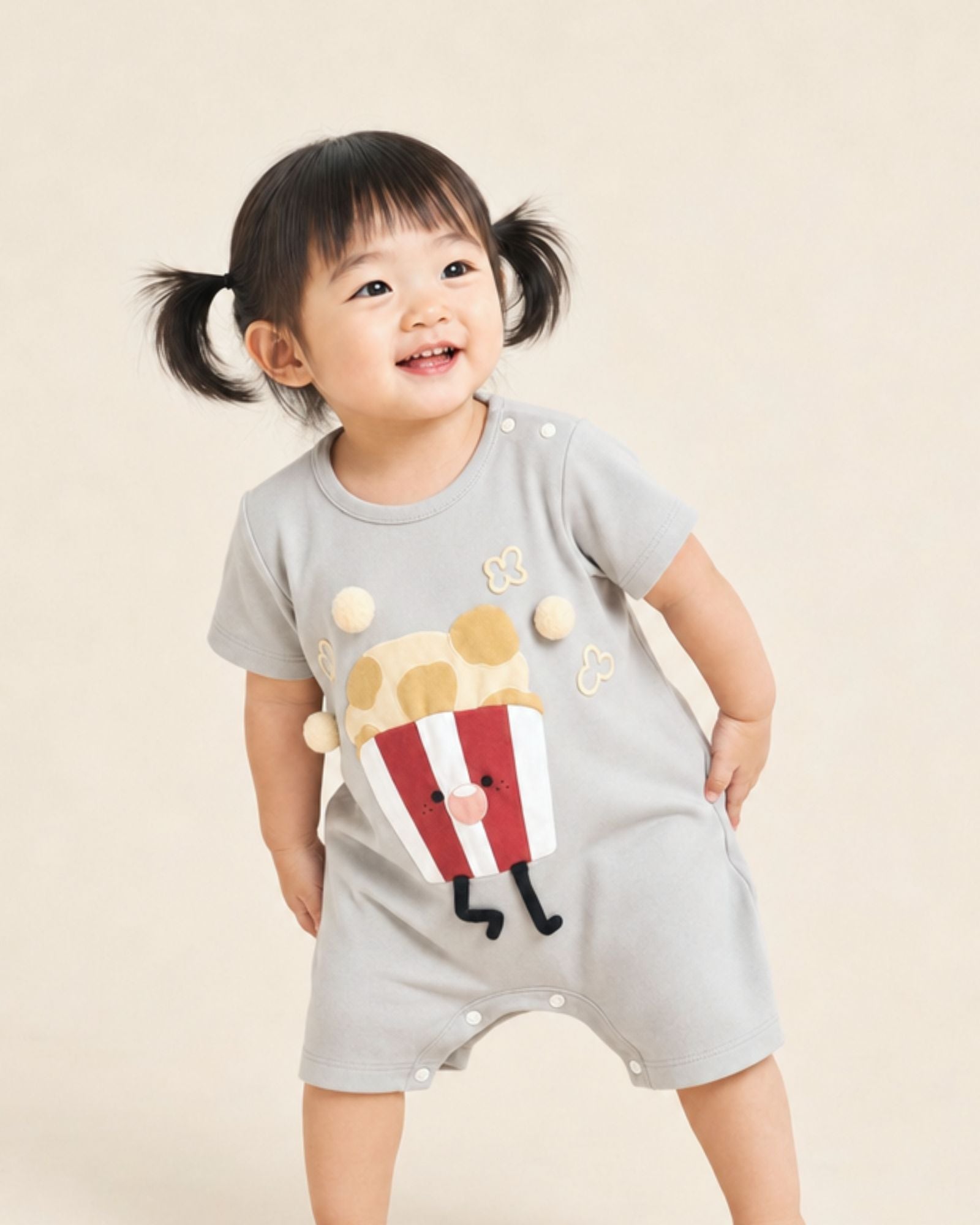 Popcorn Puff Baby Romper