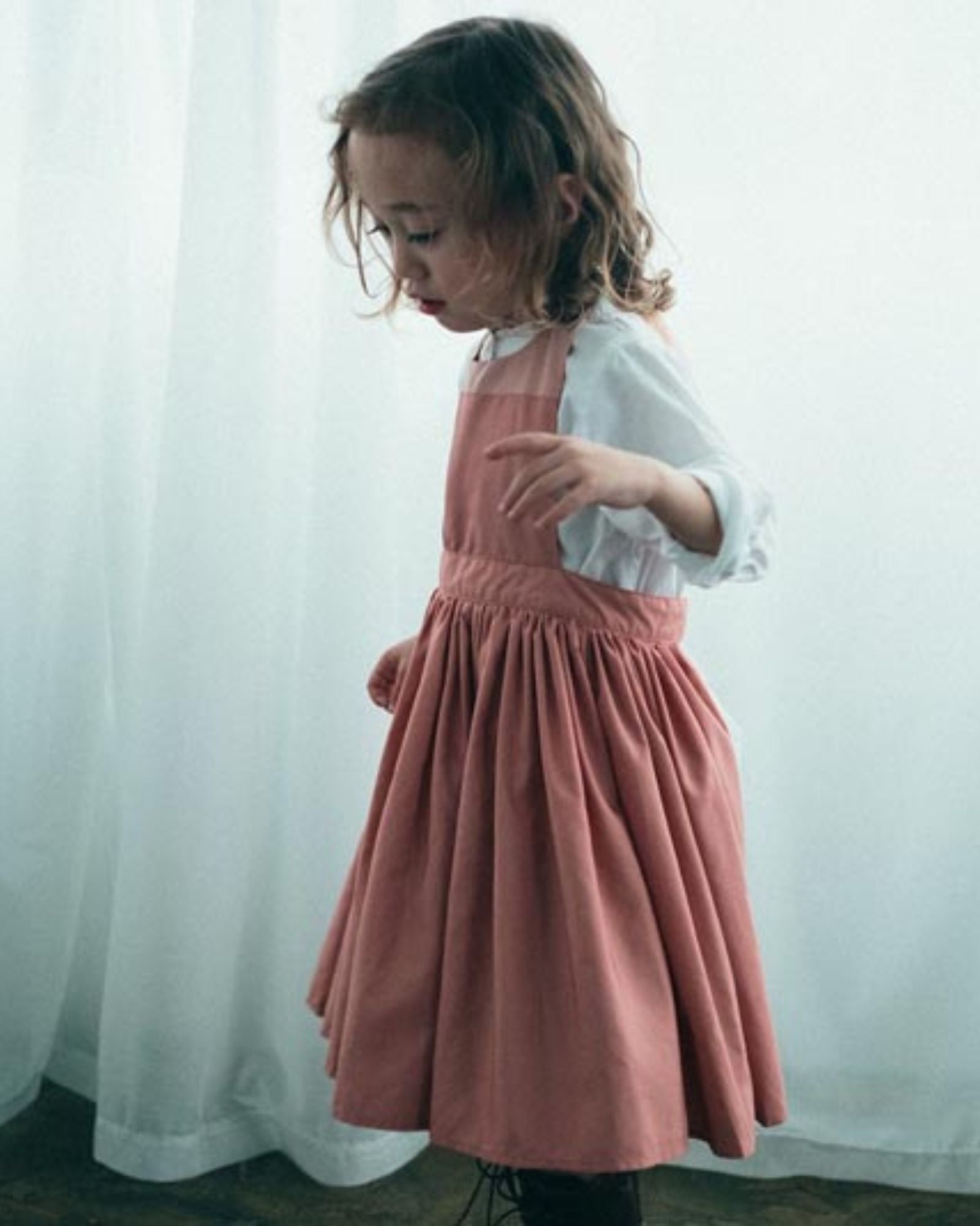 Water Resistant Apron Dress - Peony