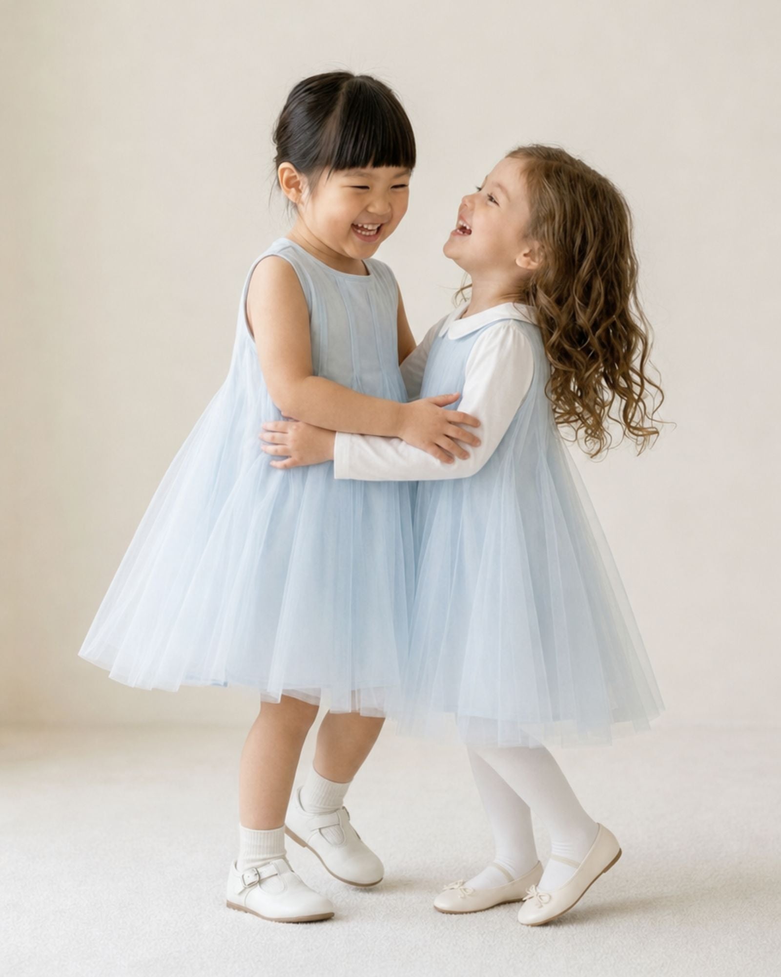 Whimsy 2-in-1 Tulle Girls Dress - Ocean