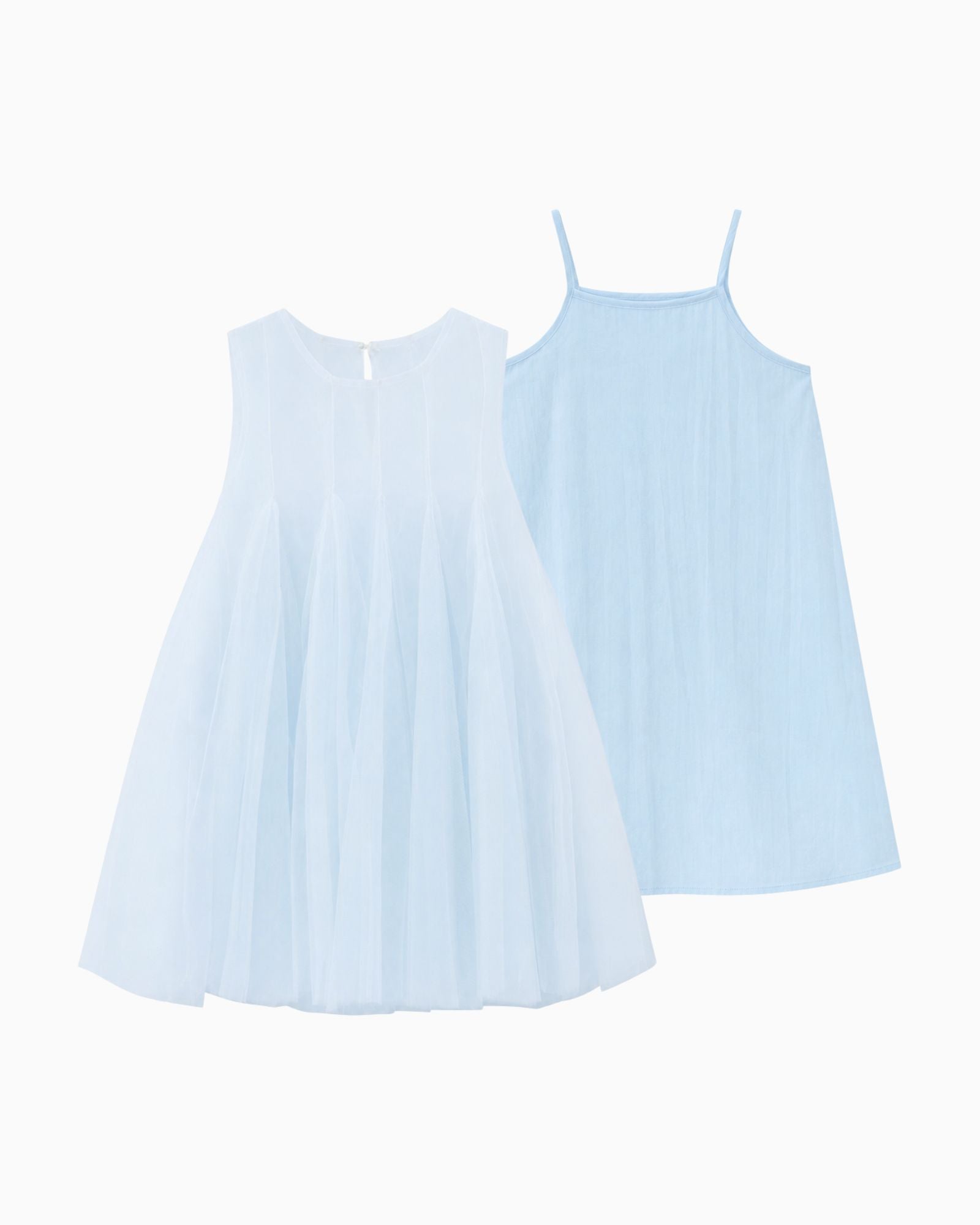 Whimsy 2-in-1 Tulle Girls Dress - Ocean