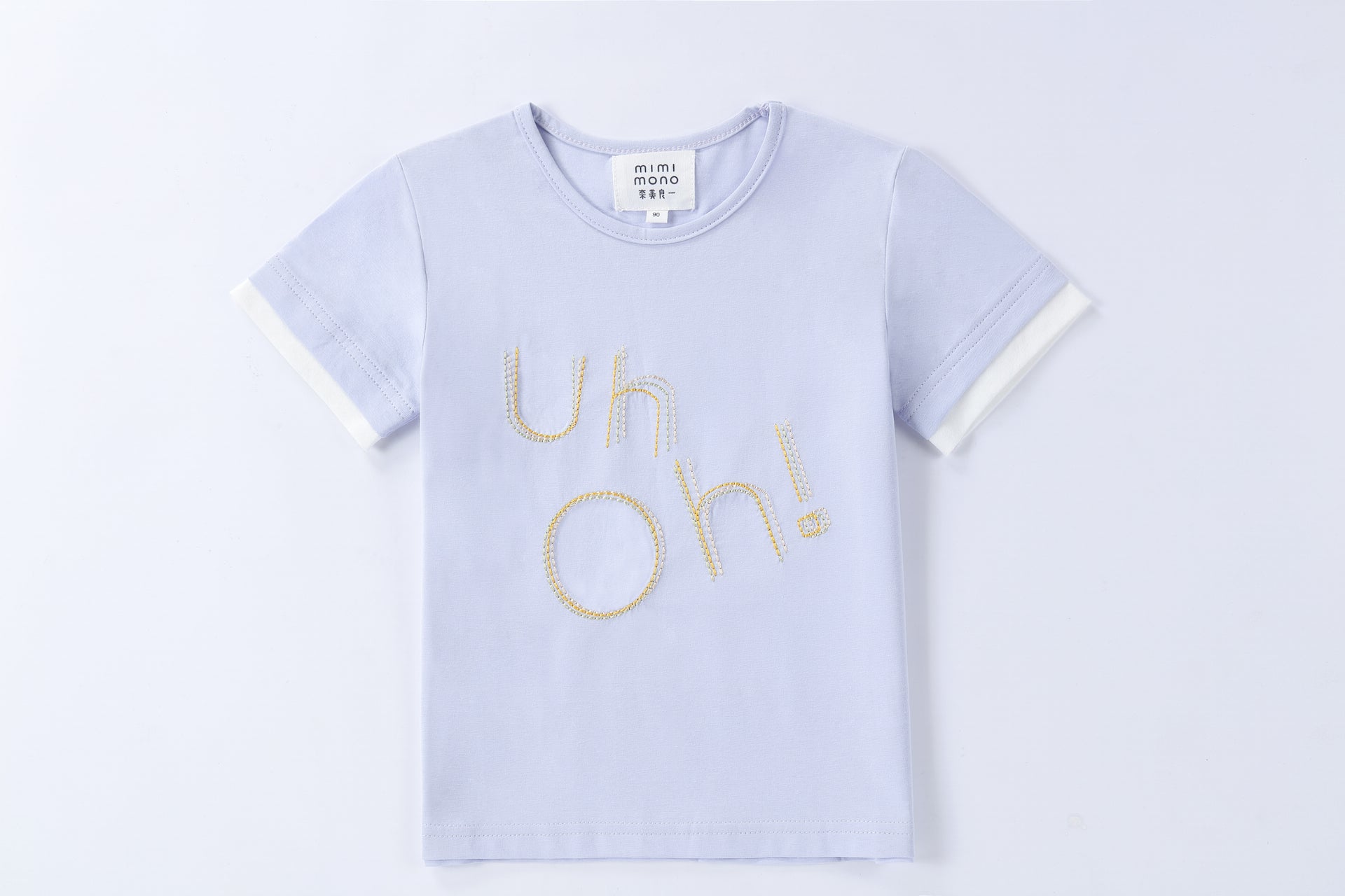 family matching clothes, uh-oh tee, mom and daughter matching, summer embroidery tee, purple