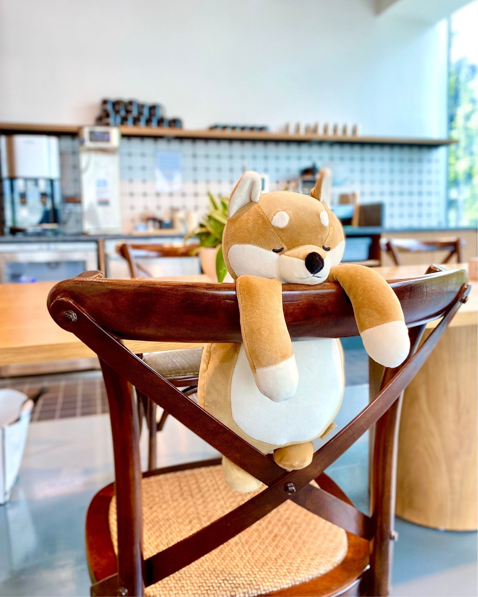 Liv Heart Shiba Dog Plush with Massage