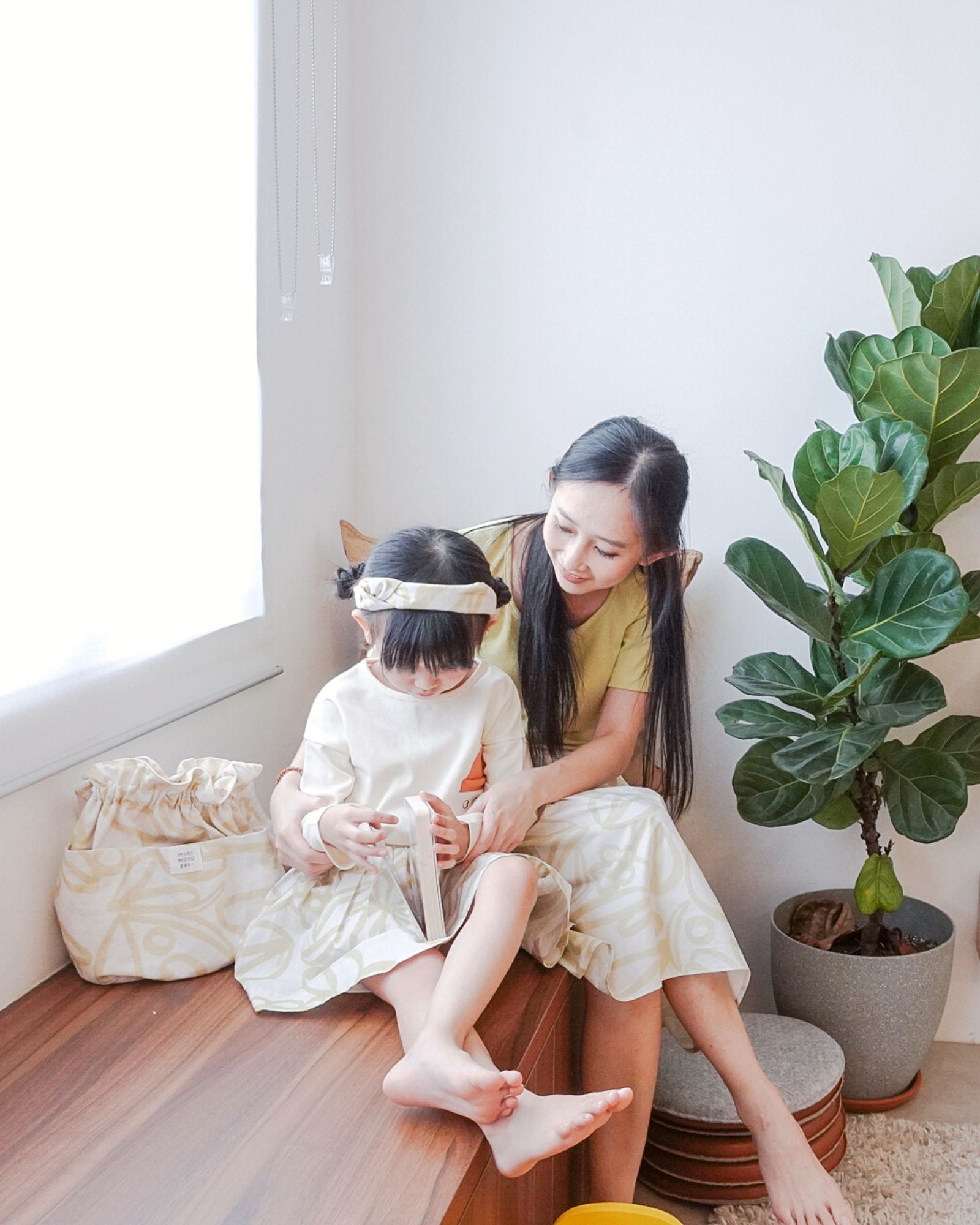 Mums Wild Flowers Colourblock Midi Dress