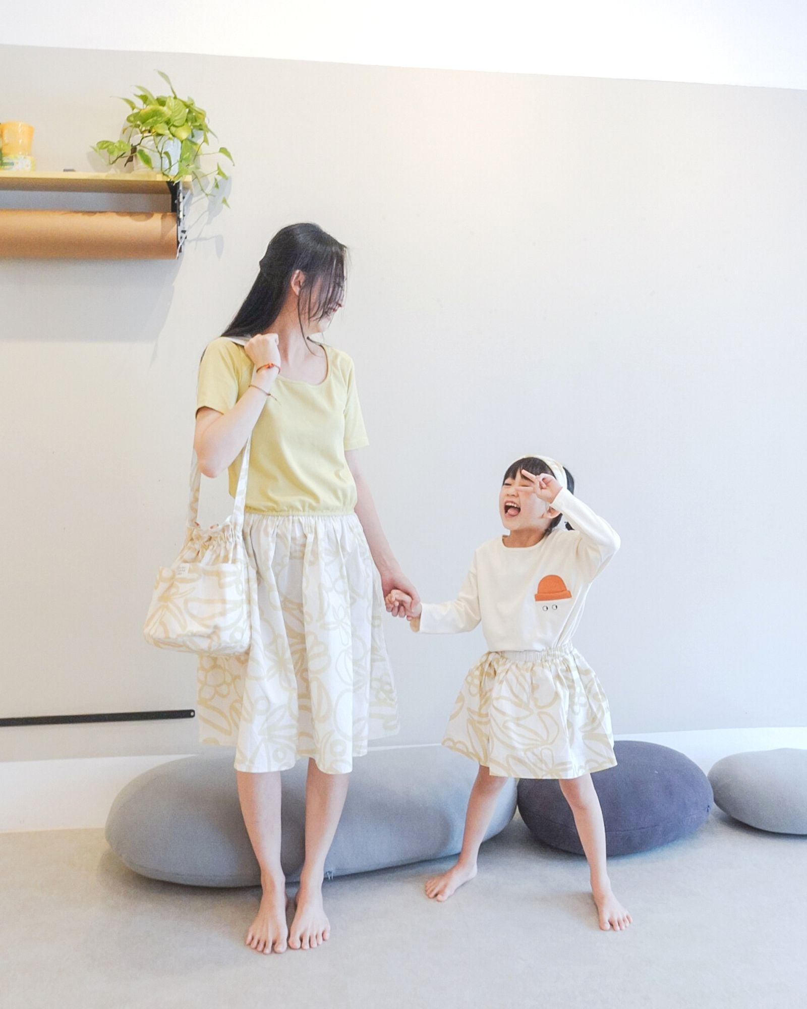 Mums Wild Flowers Colourblock Midi Dress