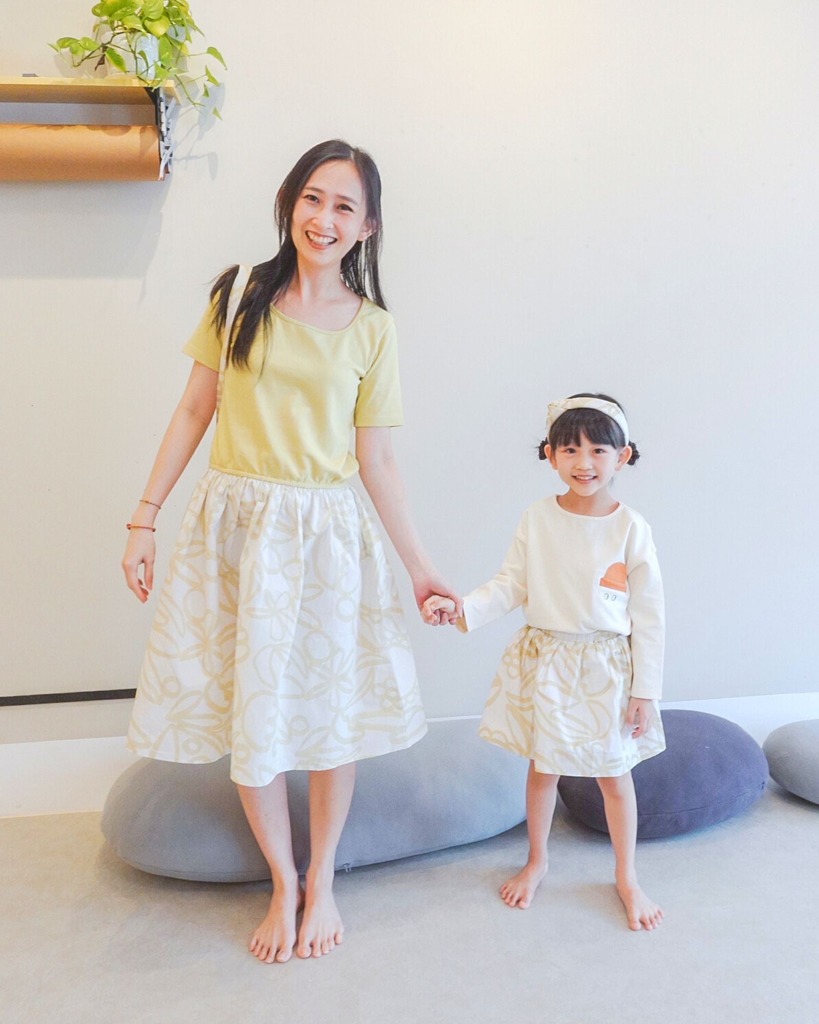 Mums Wild Flowers Colourblock Midi Dress