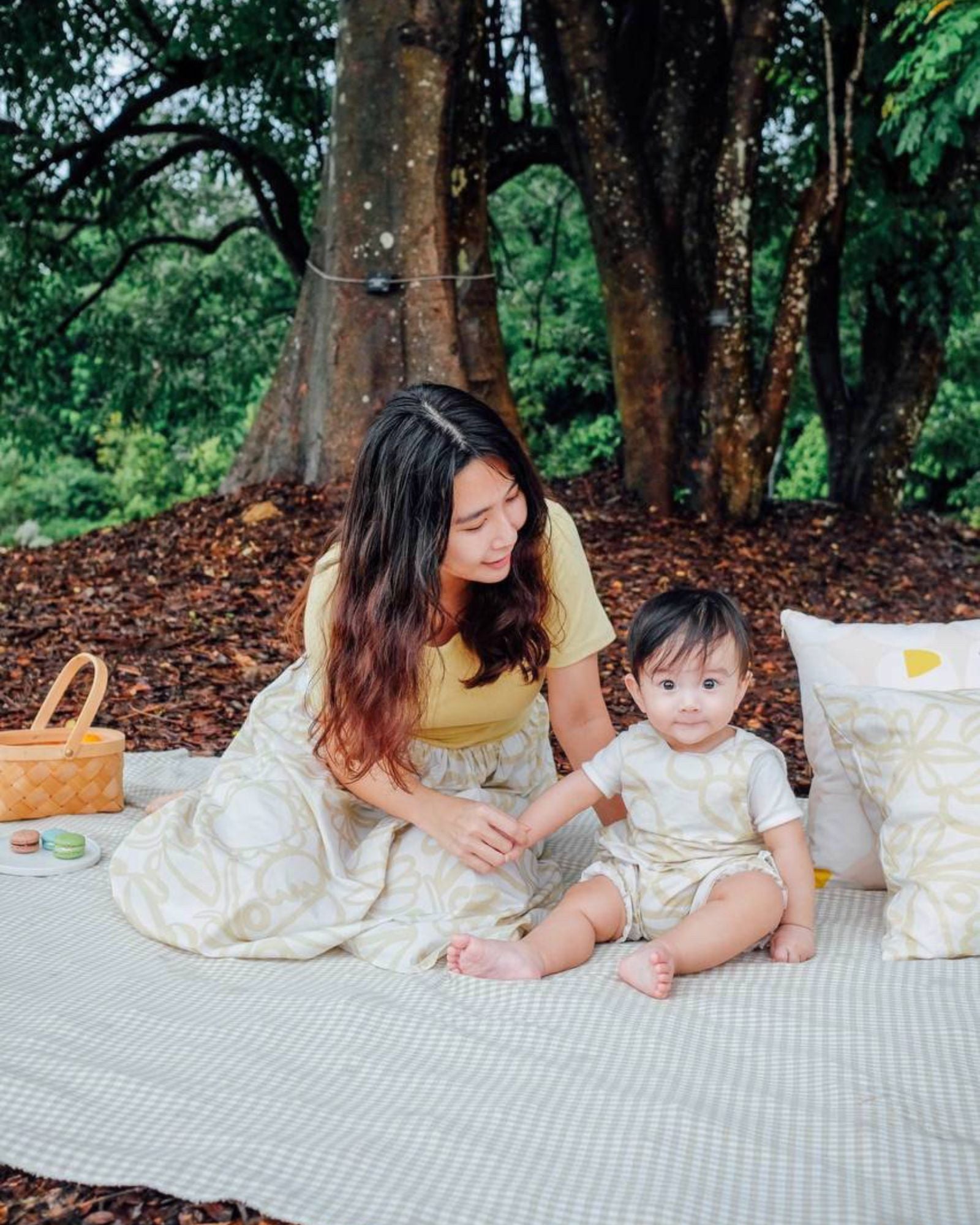 Mums Wild Flowers Colourblock Midi Dress