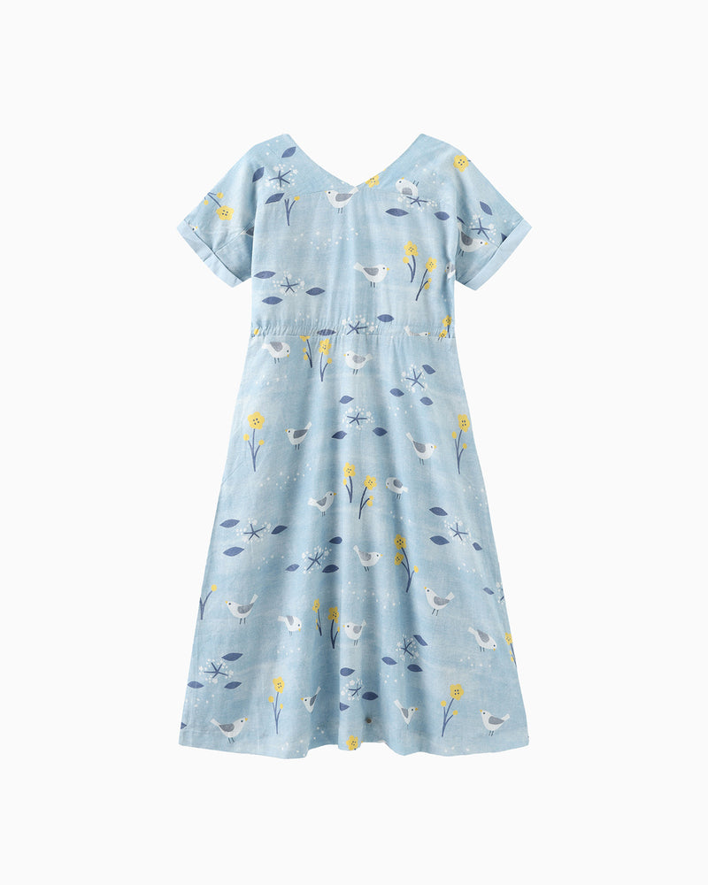 Mom's V-neck Dress