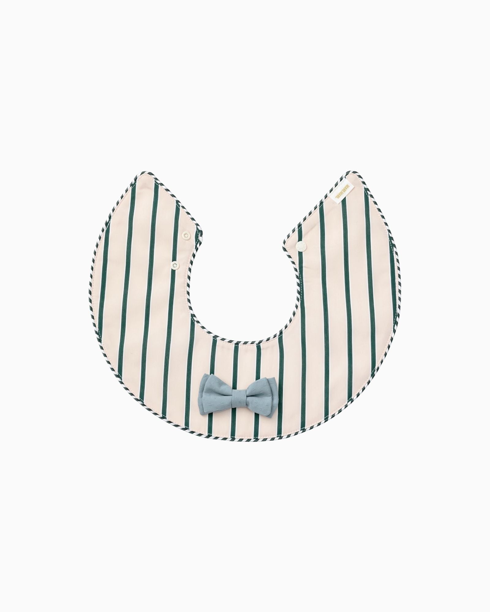 360 Baby Bib - Green Stripes