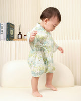 Petal & Pastels Baby Kimono - Lime