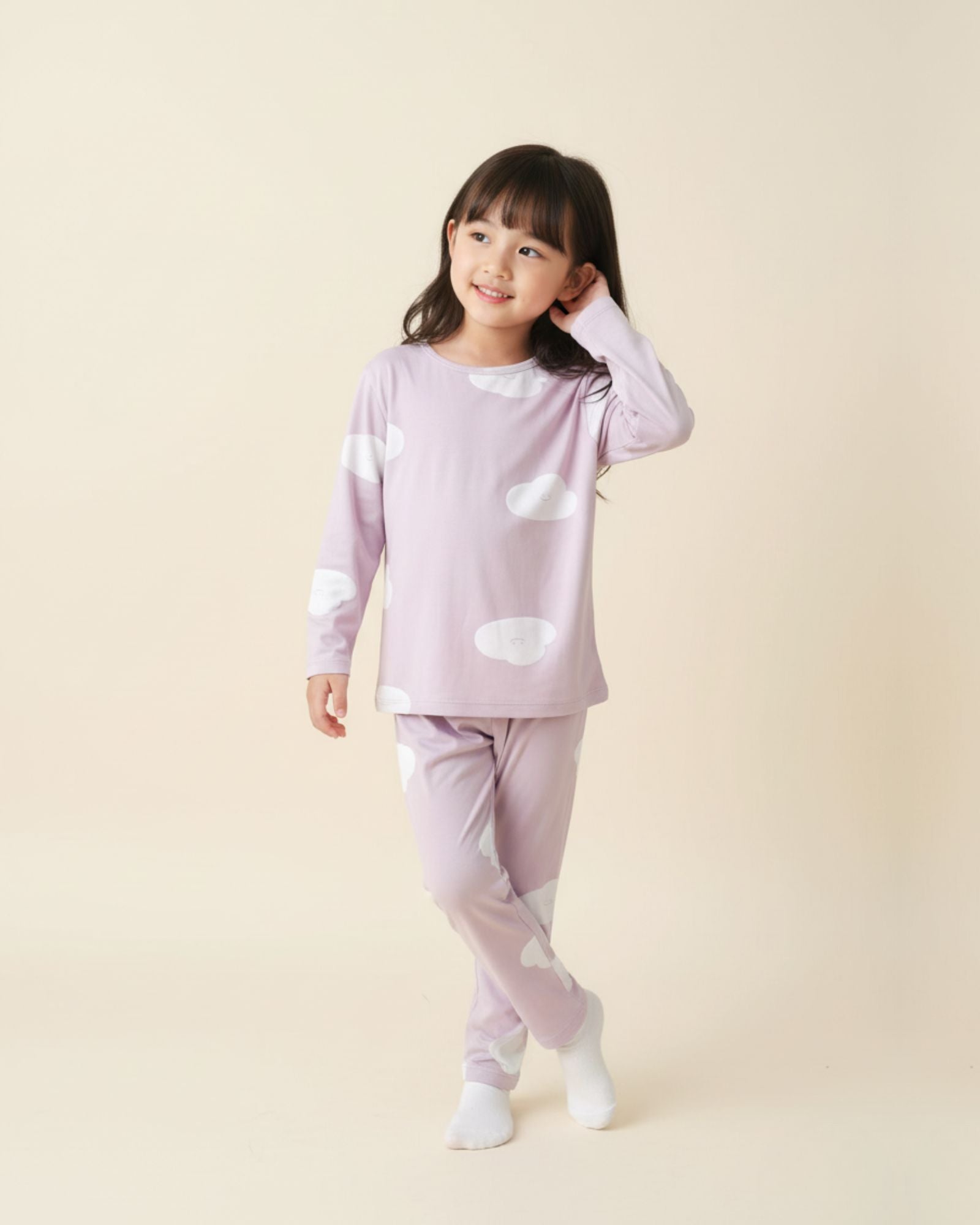 Autumn Cloud Pyjamas Set - Lilac