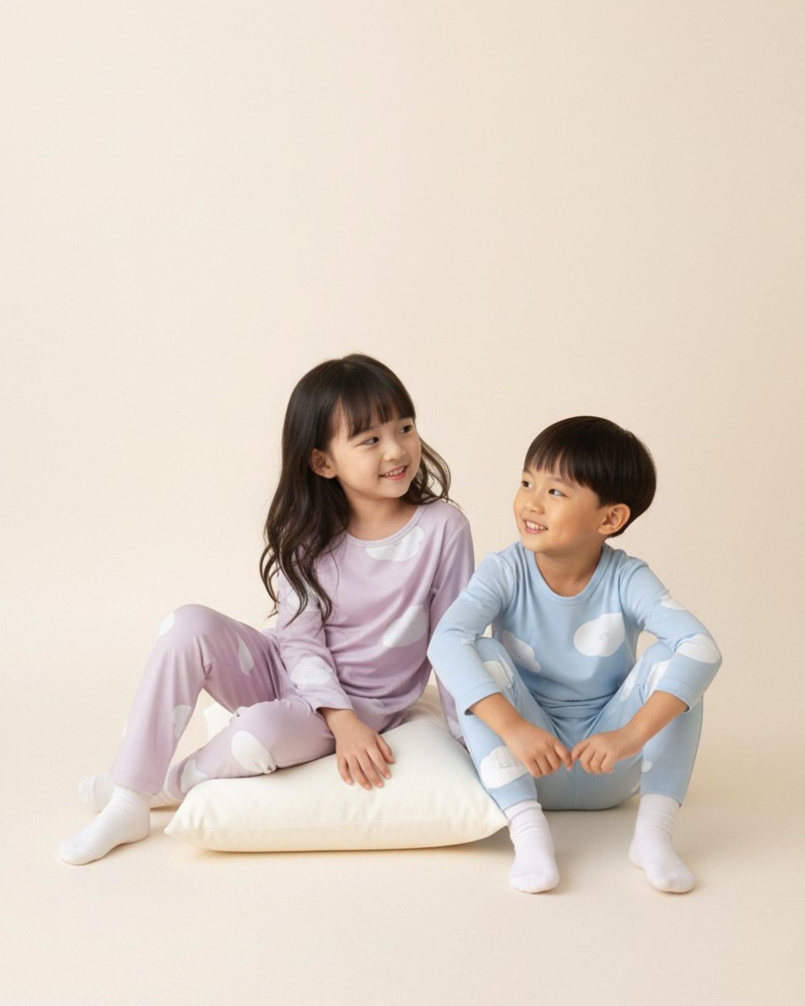 Autumn Cloud Pyjamas Set - Lilac