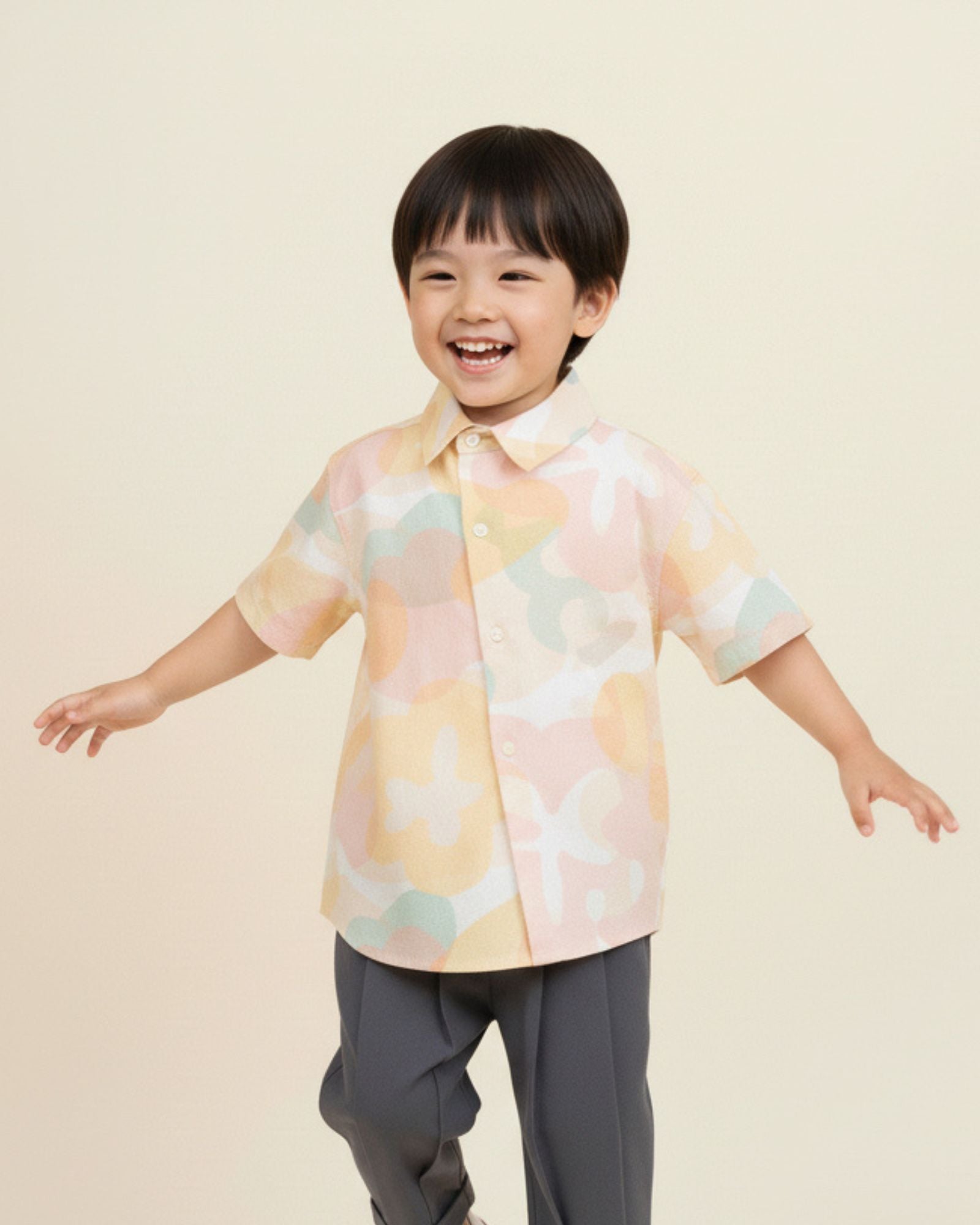 Pre-order: Blissful Blooms Asymmetrical Kids Shirt