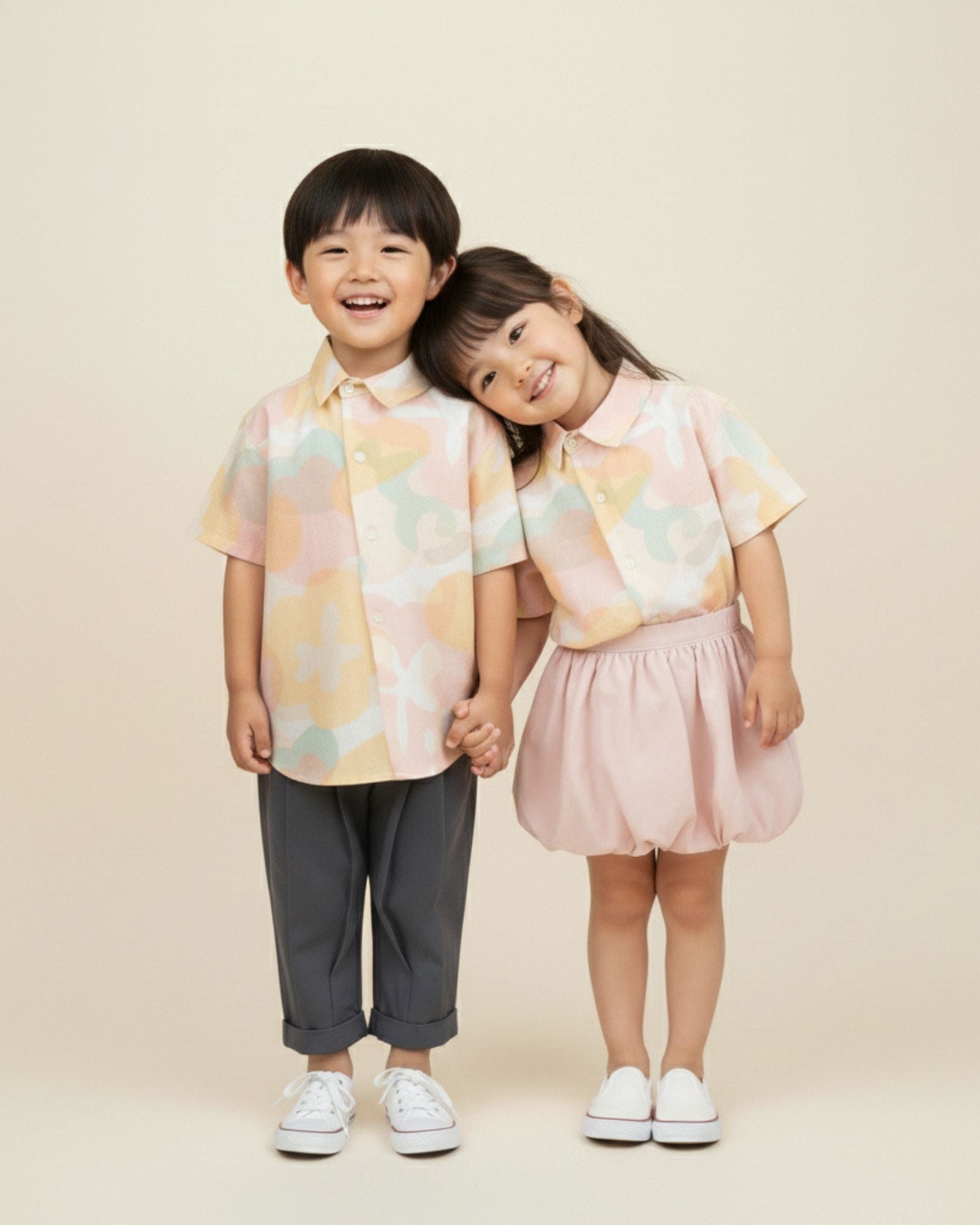 Pre-order: Blissful Blooms Asymmetrical Kids Shirt