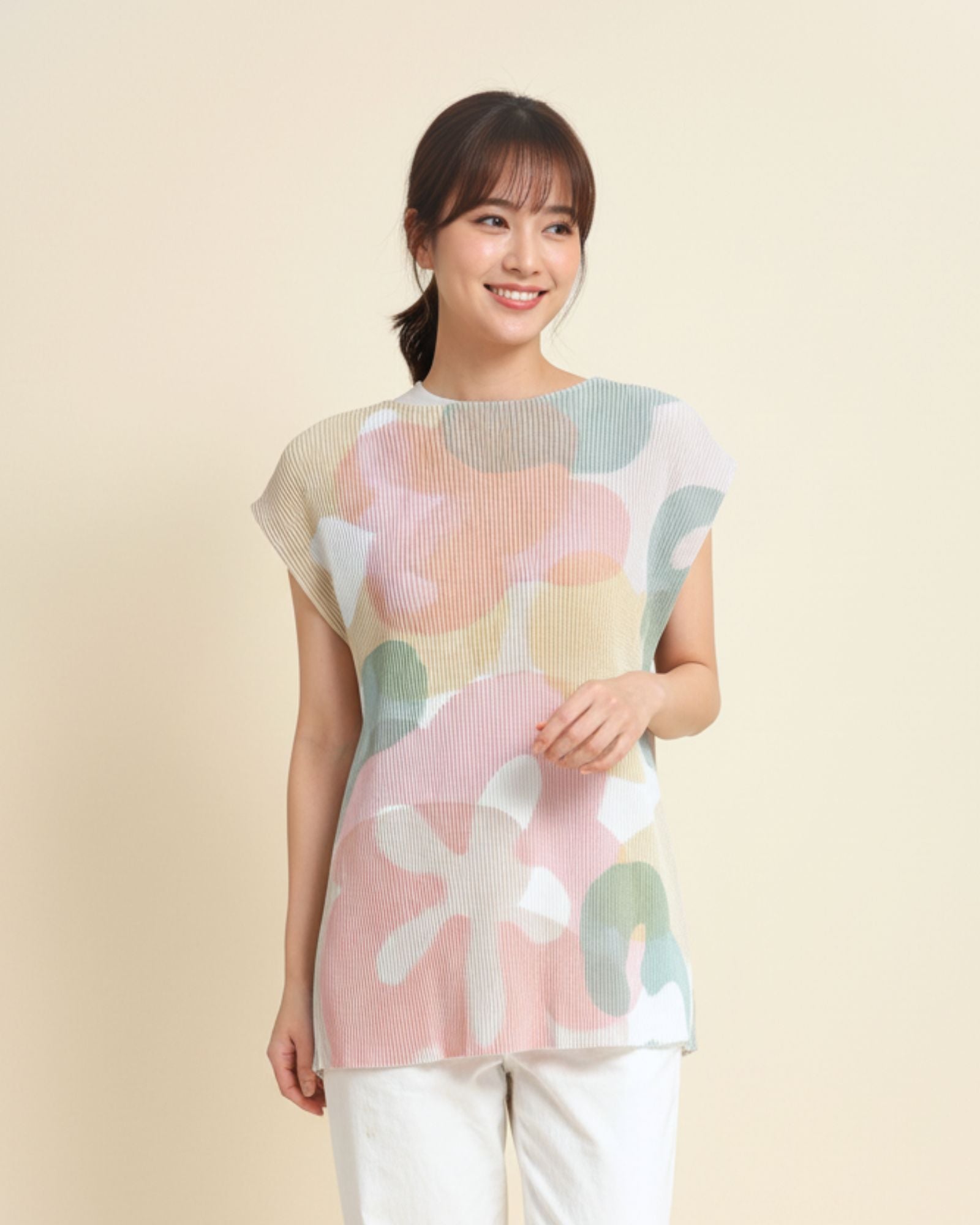 Pre-order: Blissful Blooms Crystal Pleated Top