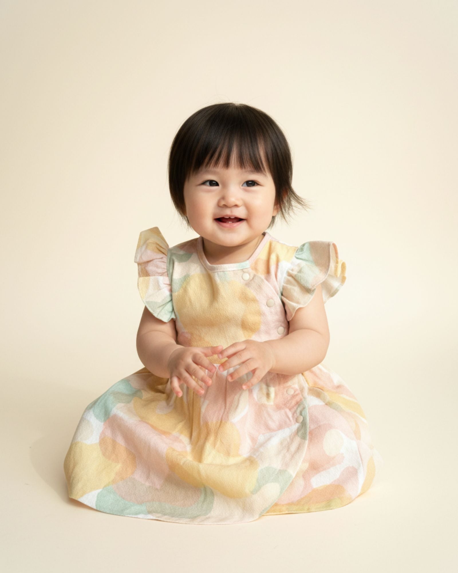 Pre-order: Blissful Blooms Flutter Baby Dress
