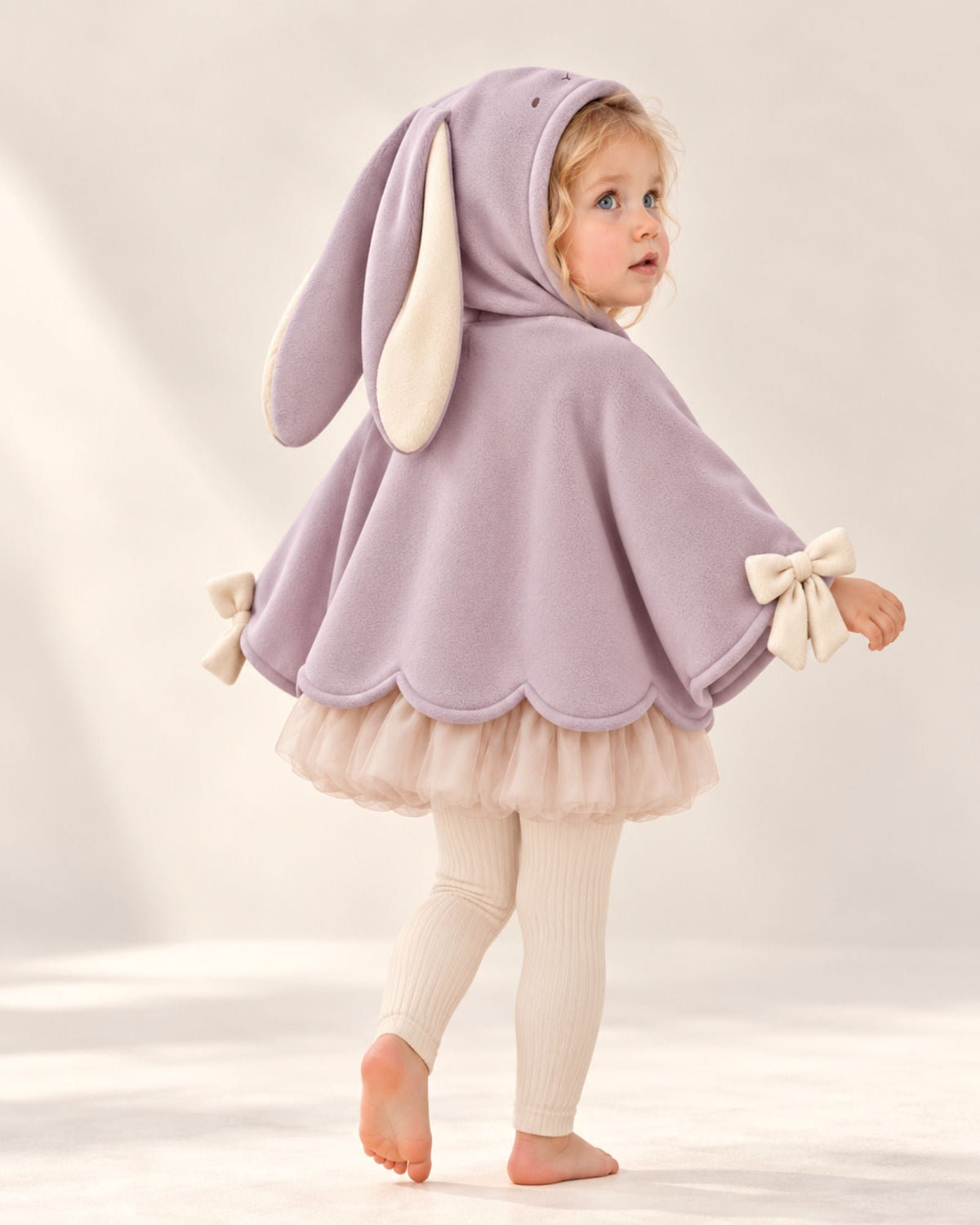 Pre-order: Bunny Bow Fleece Cape