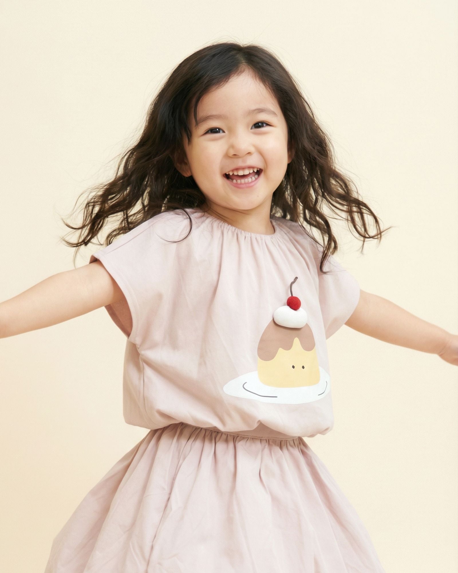 Pre-order: Cherry Top Pudding Cropped Kids Tee