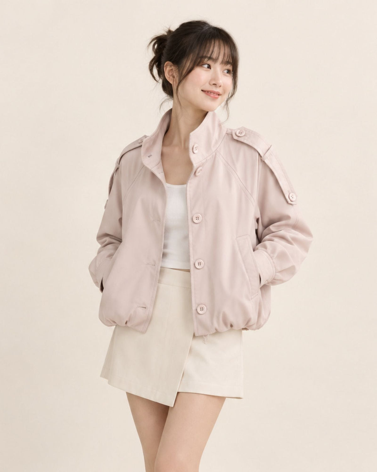 Pre-order: Cropped Balloon Trench Coat (Kids & Adults)