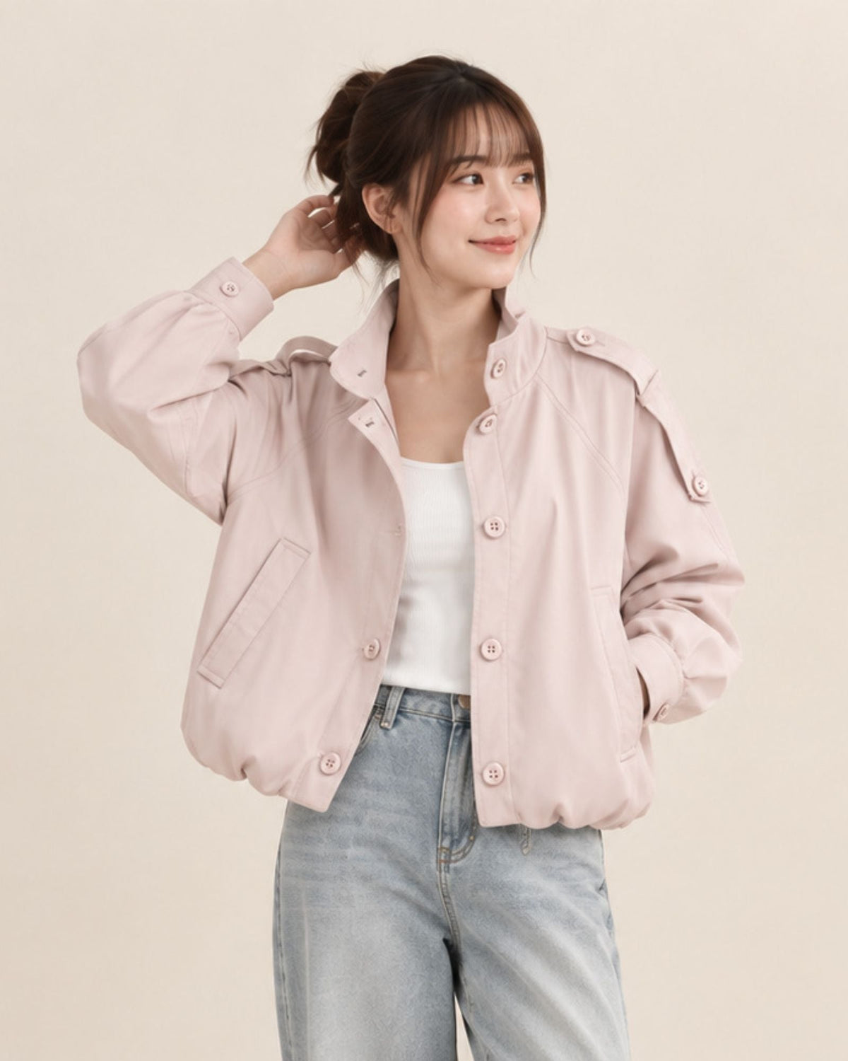 Pre-order: Cropped Balloon Trench Coat (Kids & Adults)