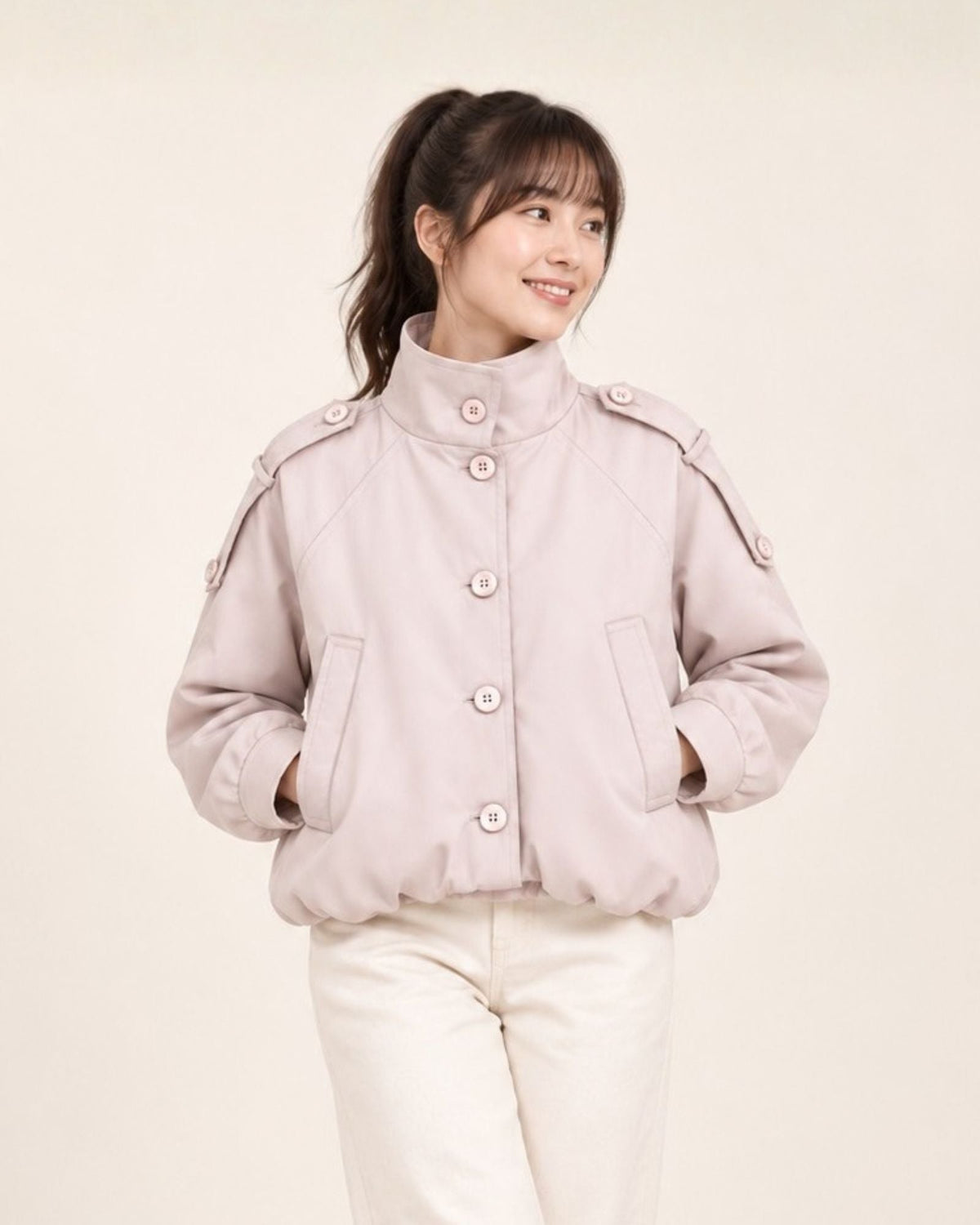 Pre-order: Cropped Balloon Trench Coat (Kids & Adults)