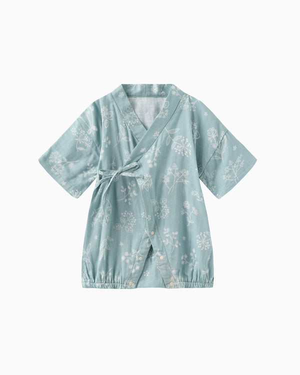 Dandelion Baby Kimono - teal