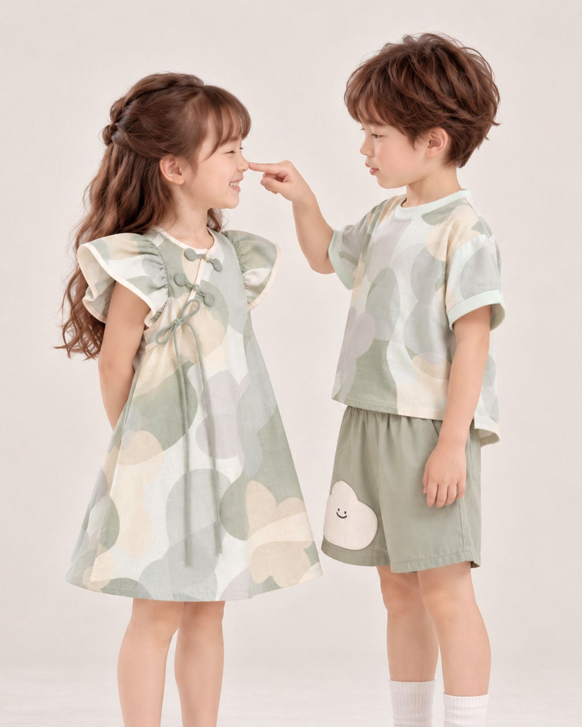 Pre-order: Jewelled Jade Crew Neck Kids Shirt