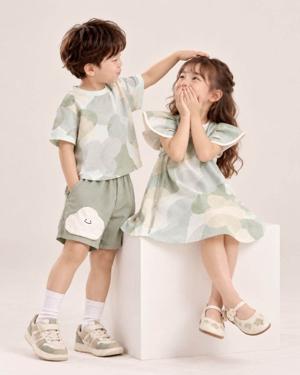Pre-order: Jewelled Jade Crew Neck Kids Shirt