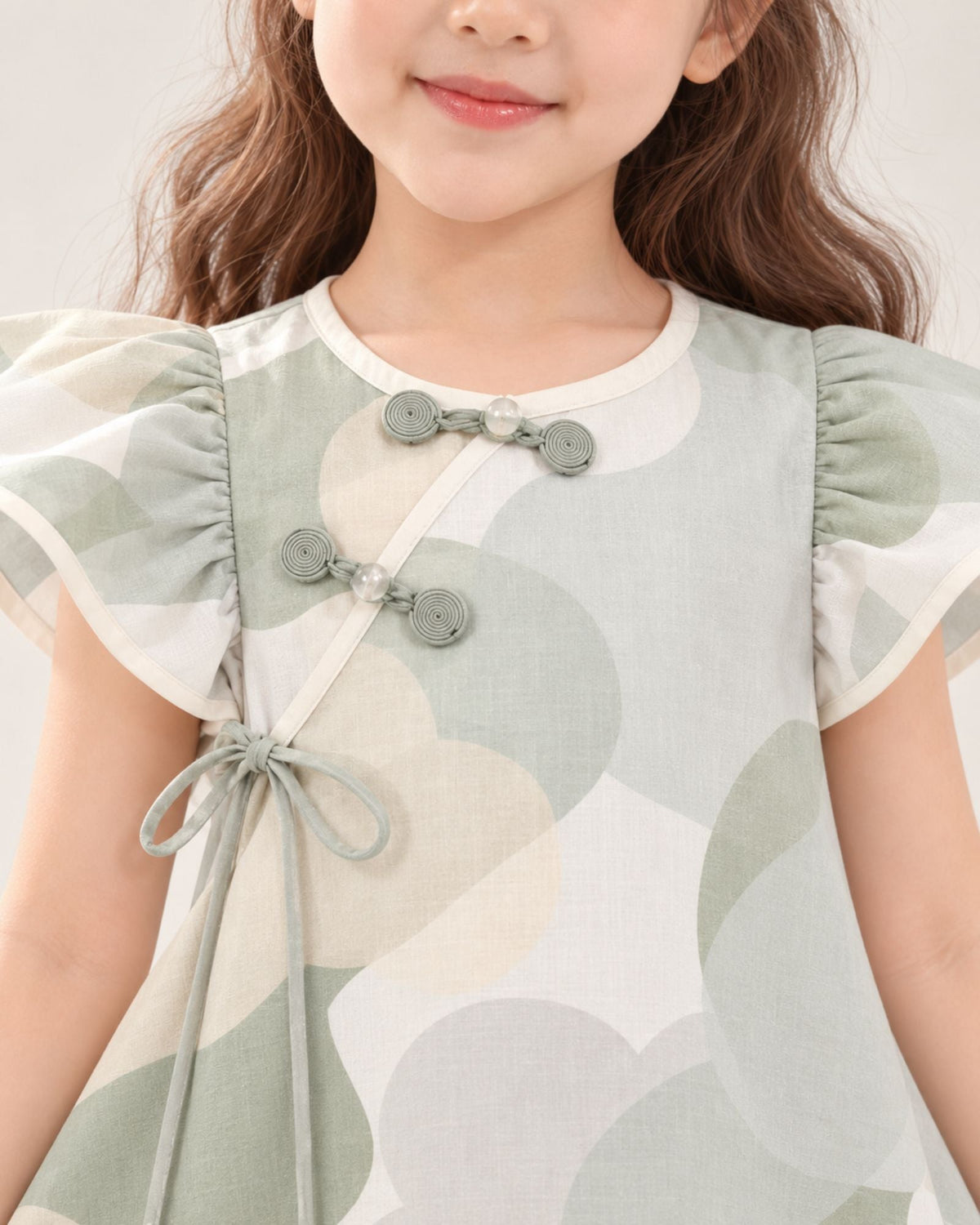 Pre-order: Jewelled Jade Oriental Girls Dress