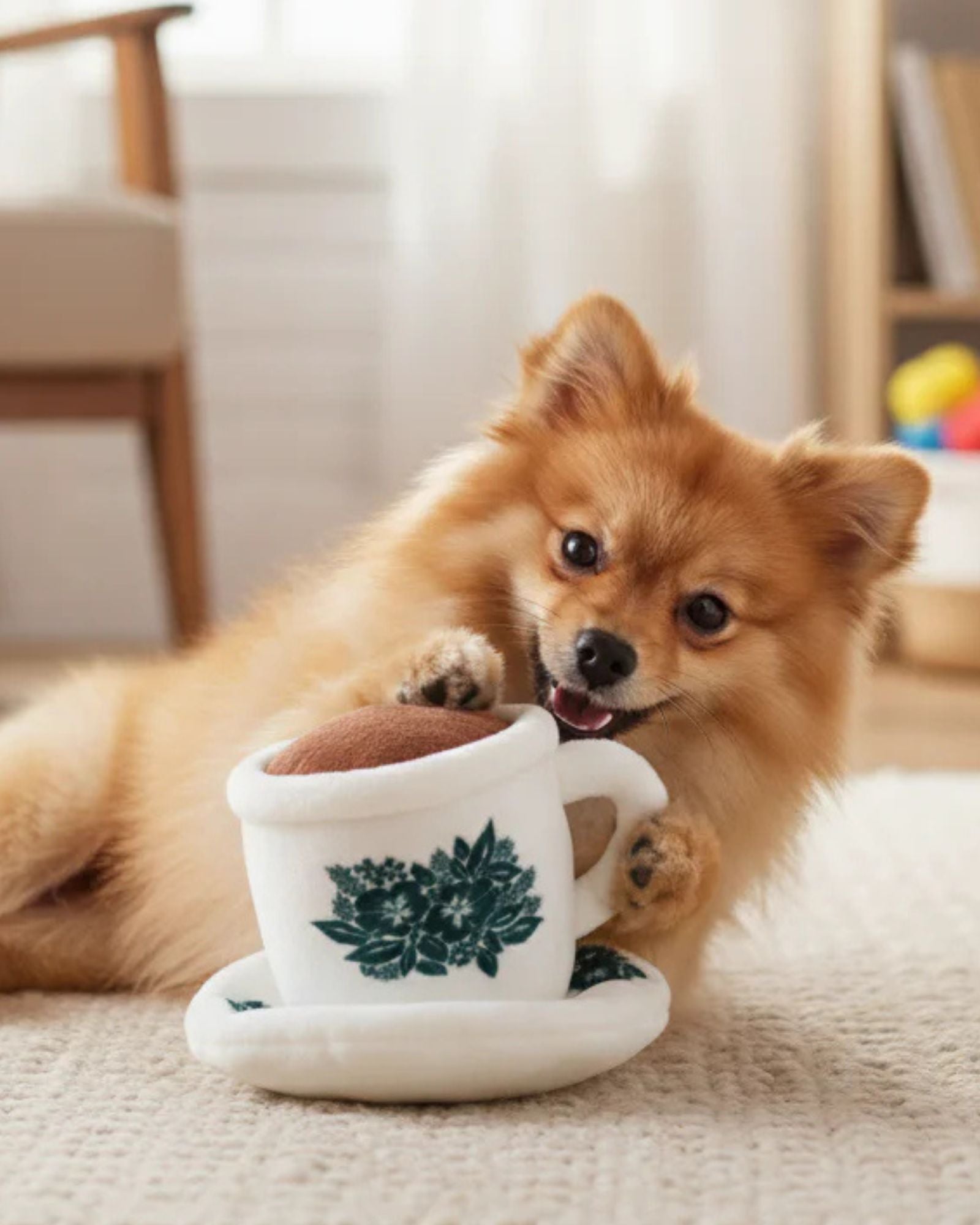 Kopi Cup Squeakie Pet Chew Toy
