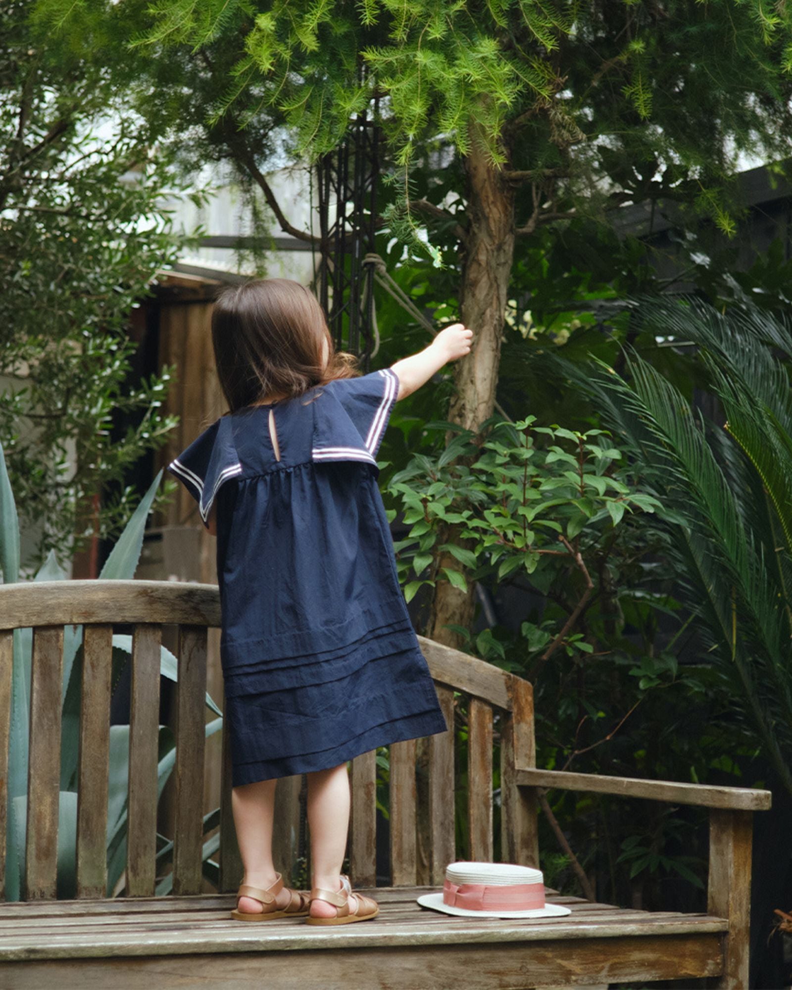 Mess-free Sailor Dress - Navy