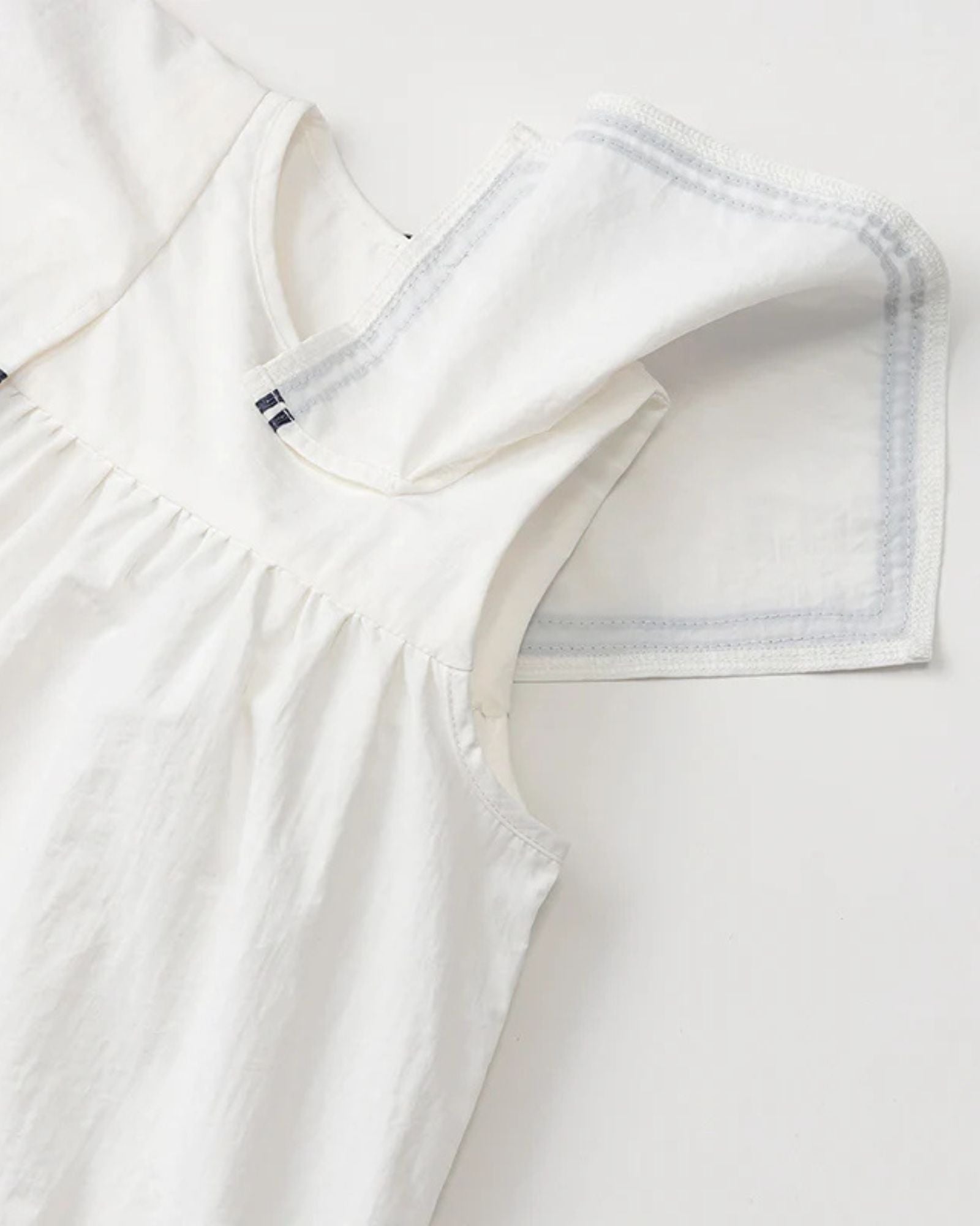 Mess-free Sailor Dress - White