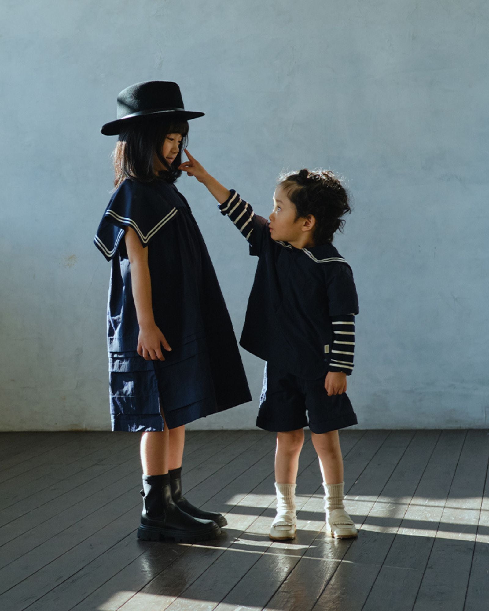 Mess-free Sailor Dress - Navy